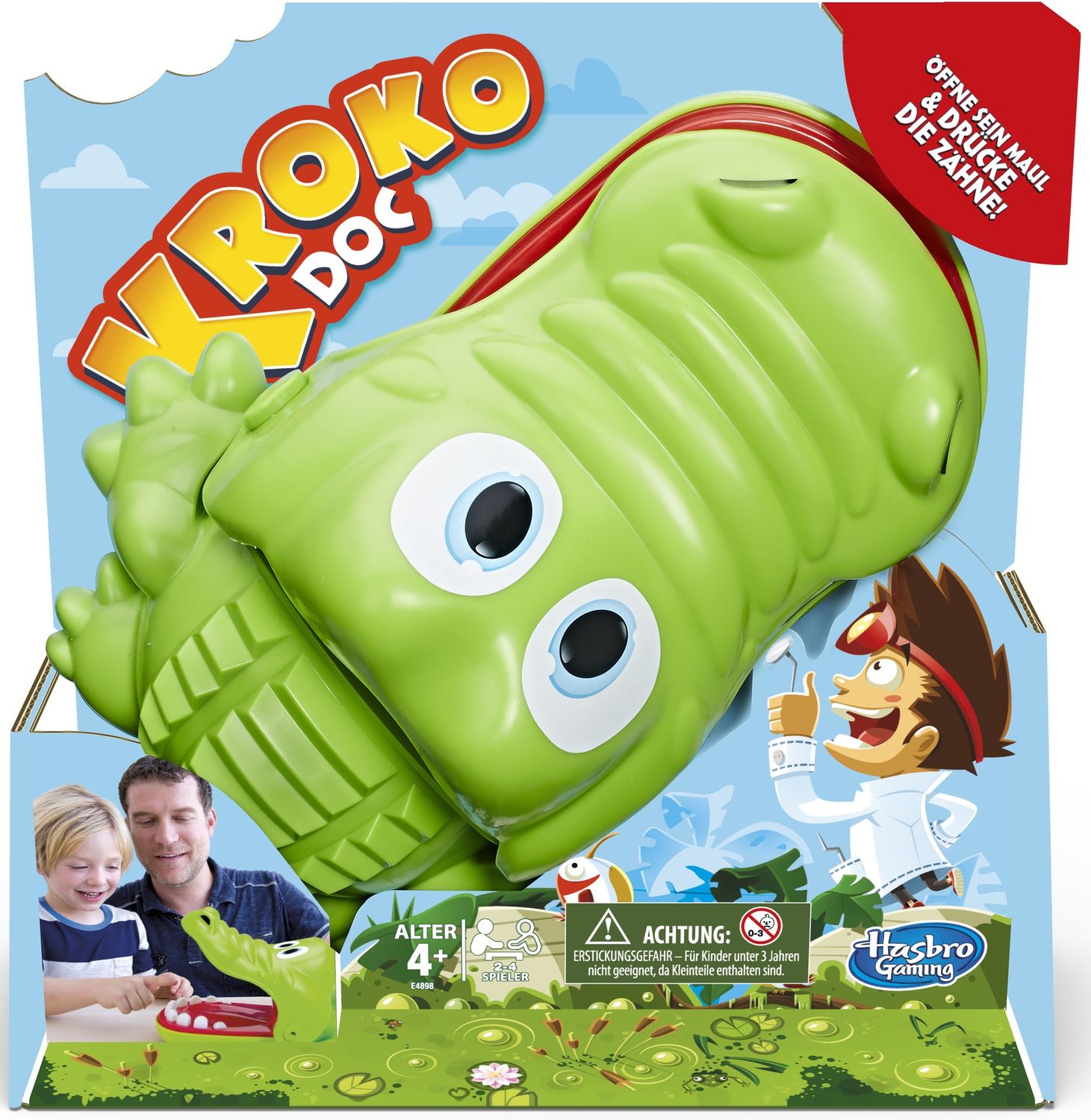 HASBRO Brettspiele & Gesellschaftsspiele Kroko Doc - Kinderspiel