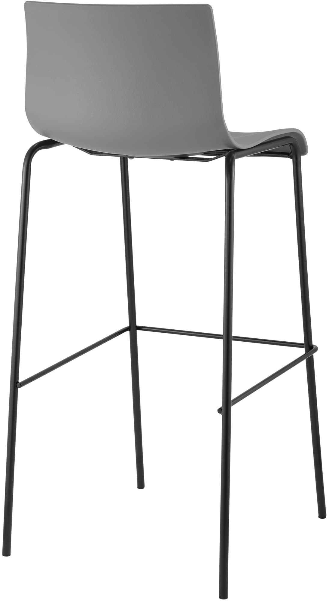 Barhocker Hoover 4-Fuß Gestell schwarz
