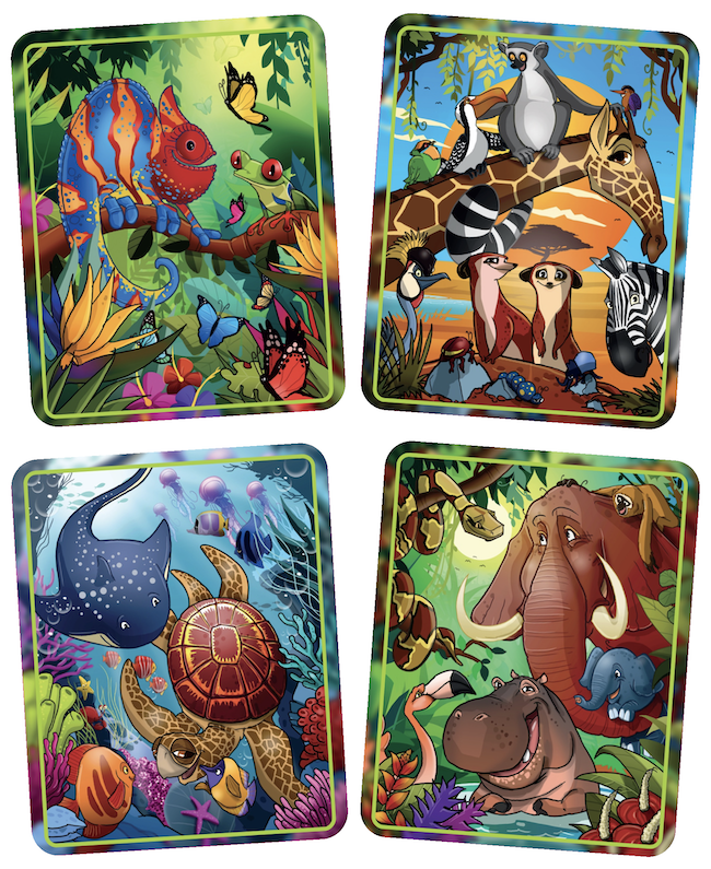 QwiToy Malen & Basteln Qwi Toy 3 in 1 Spielbuch - Tropics