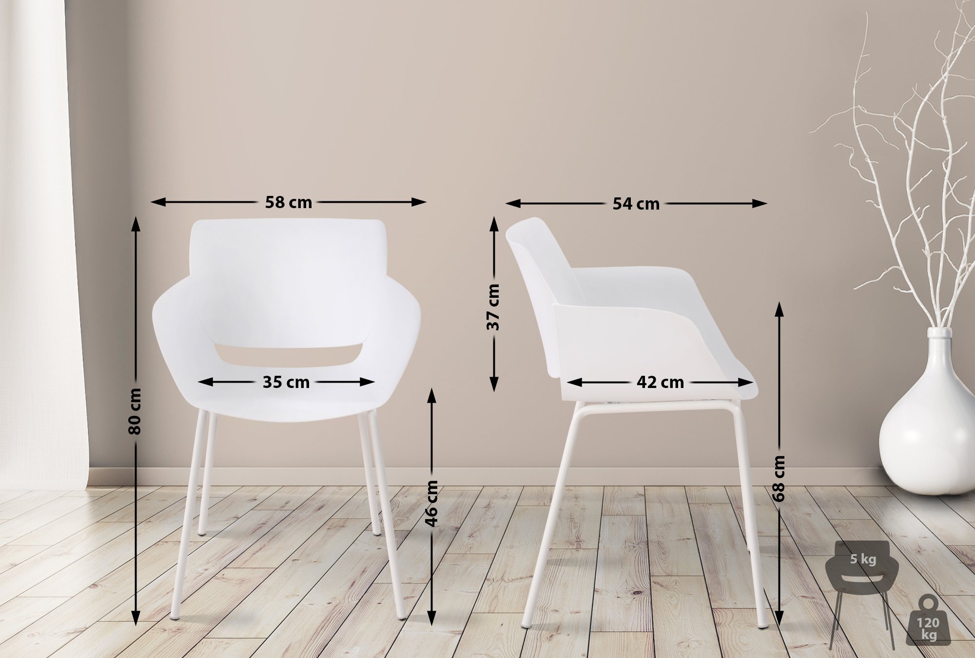 2er Set Stuhl Alpena