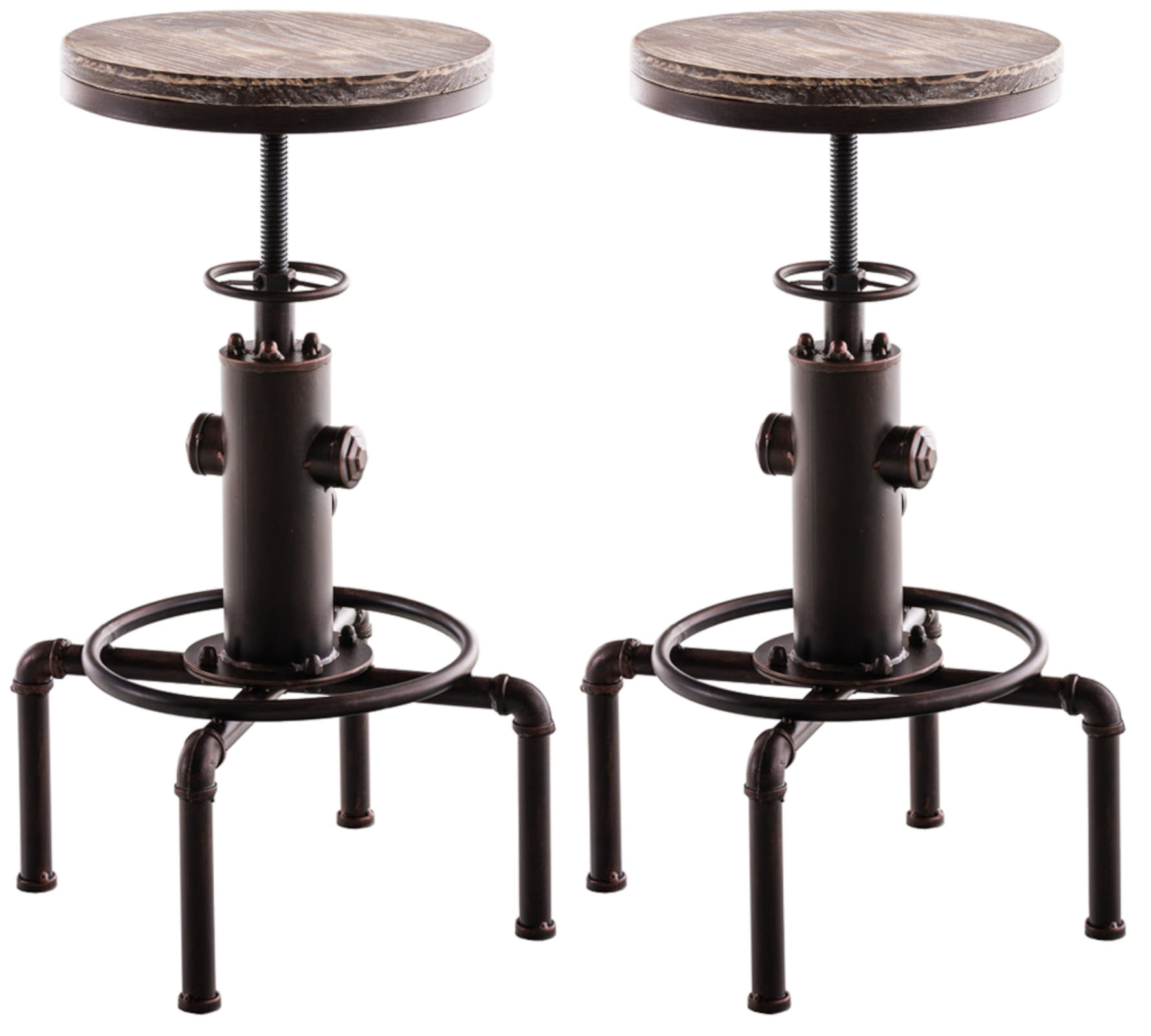 2er Set Barhocker Lumos, Holz