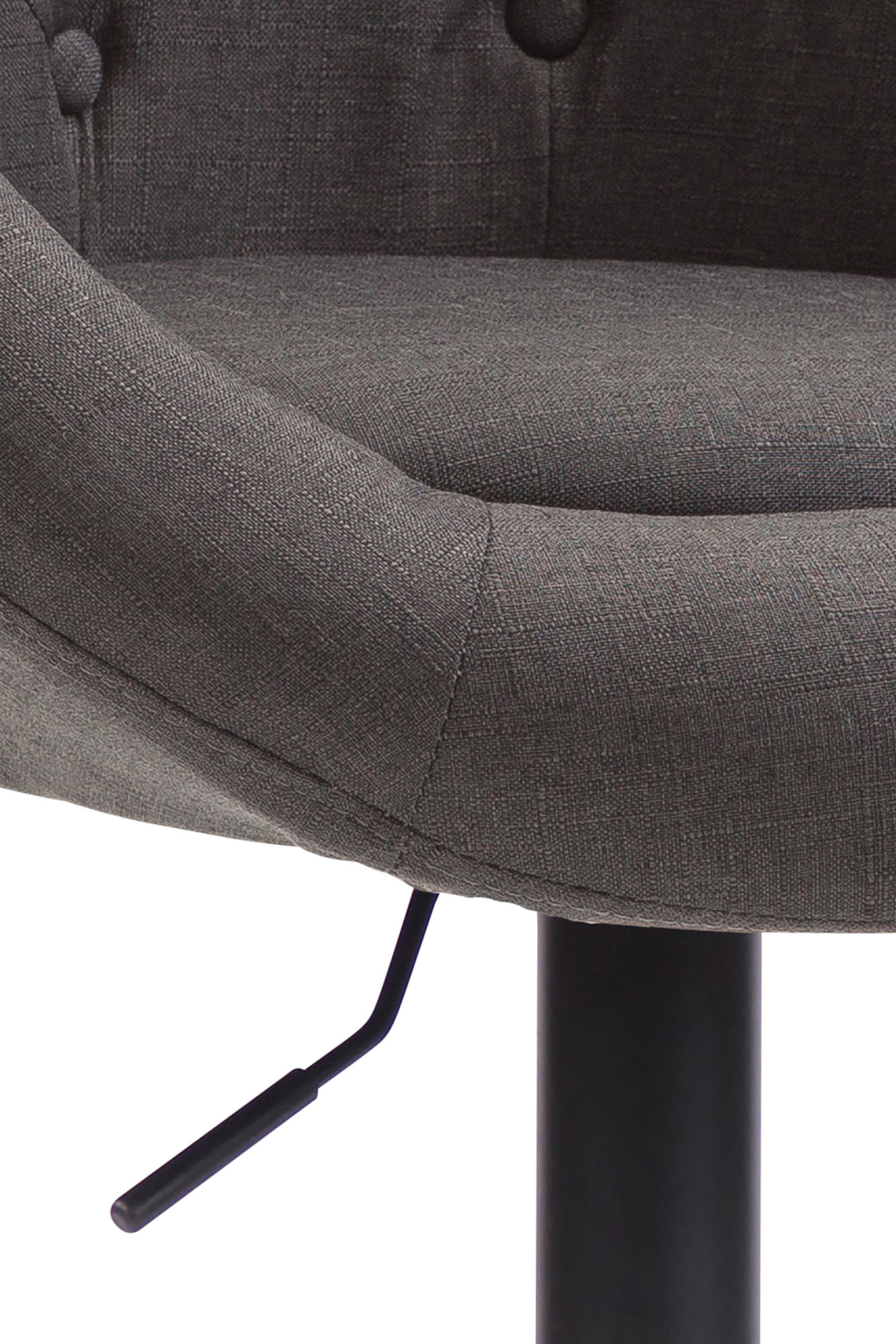 Barhocker London V2 Stoff schwarz