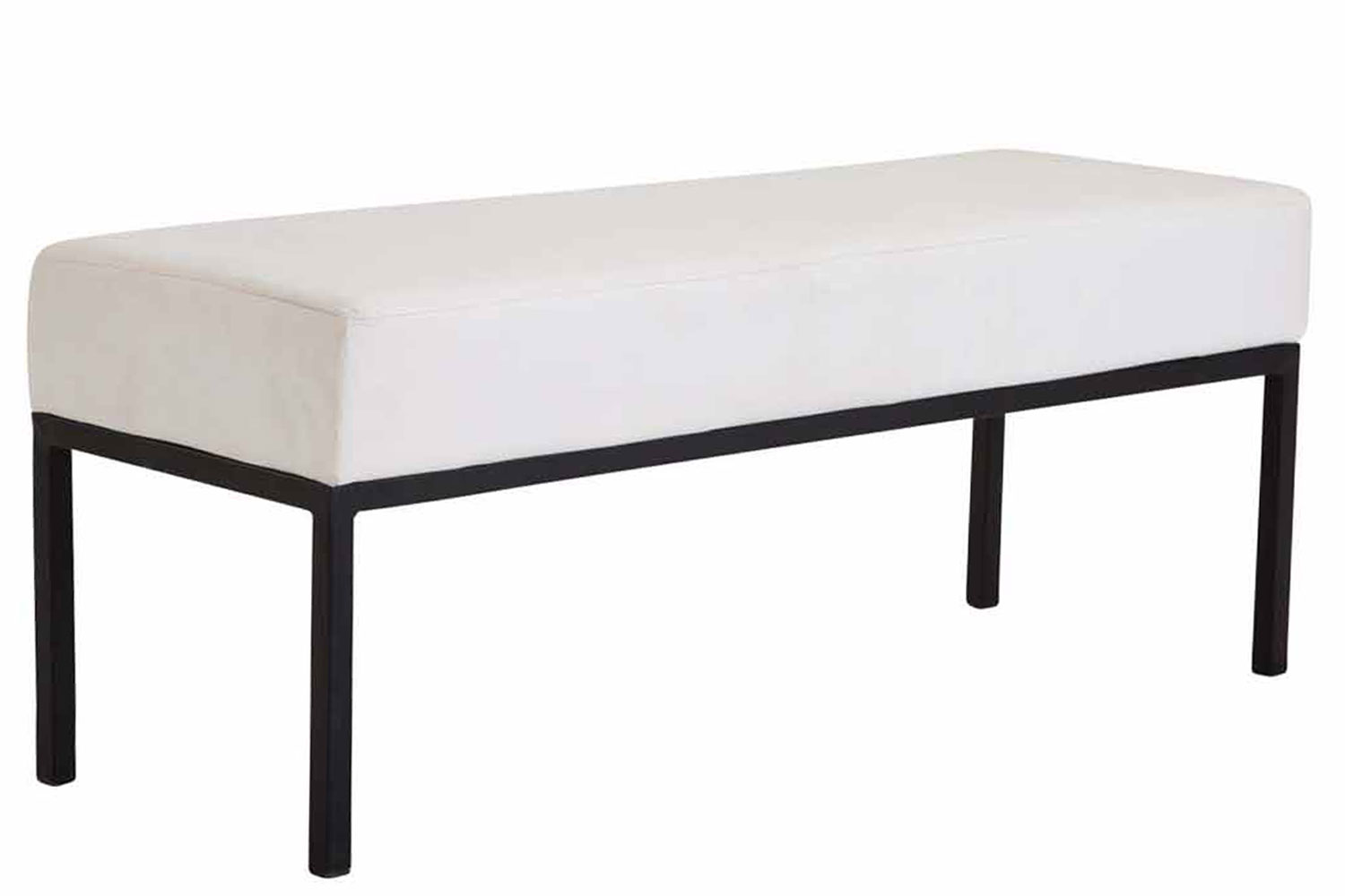 3er Sitzbank Newton Kunstleder schwarz
