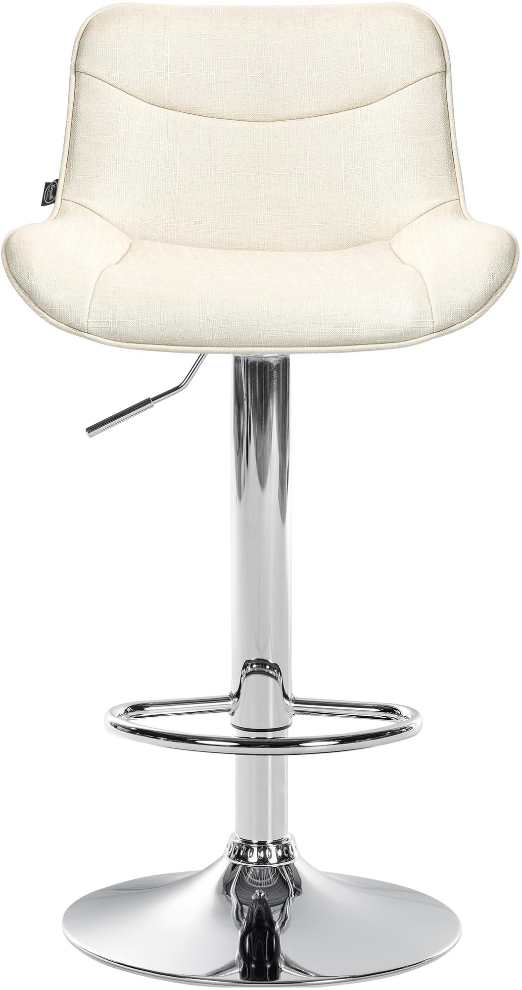 Barhocker Vonore Stoff chrom
