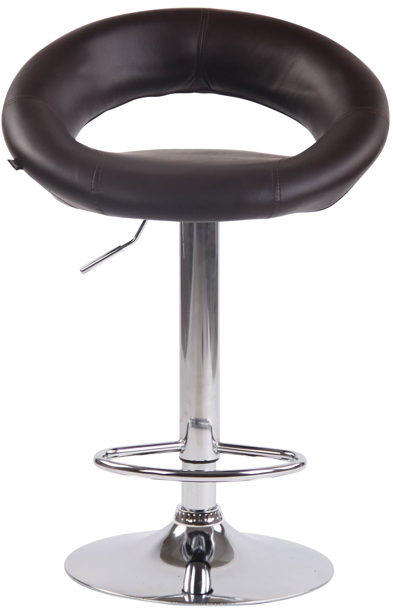 2er Set Barhocker Olinda Kunstleder chrom