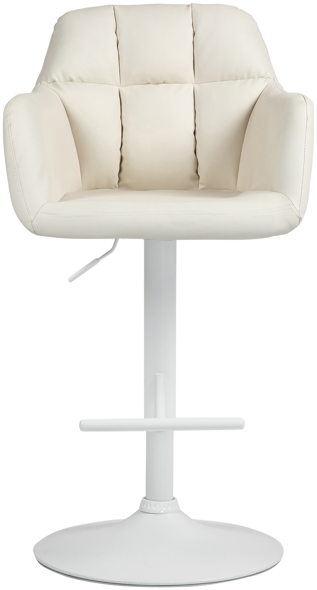 Barhocker Natoma Kunstleder weiß