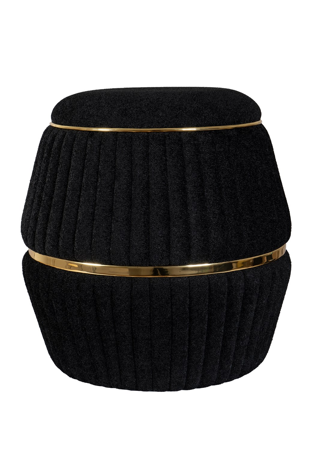 Hocker Hocker Doric 235 Schwarz / Gold