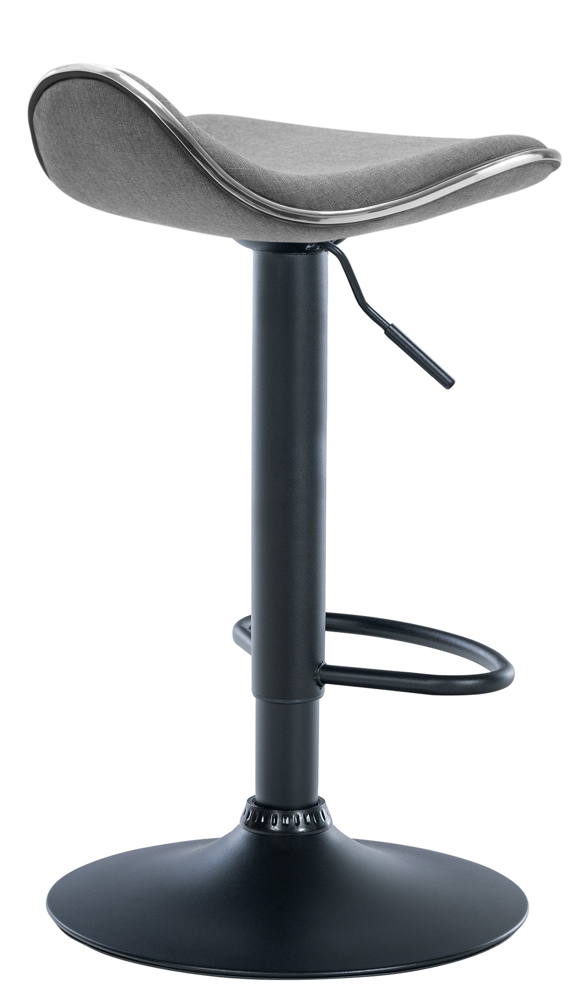 Barhocker Shanghai Stoff schwarz