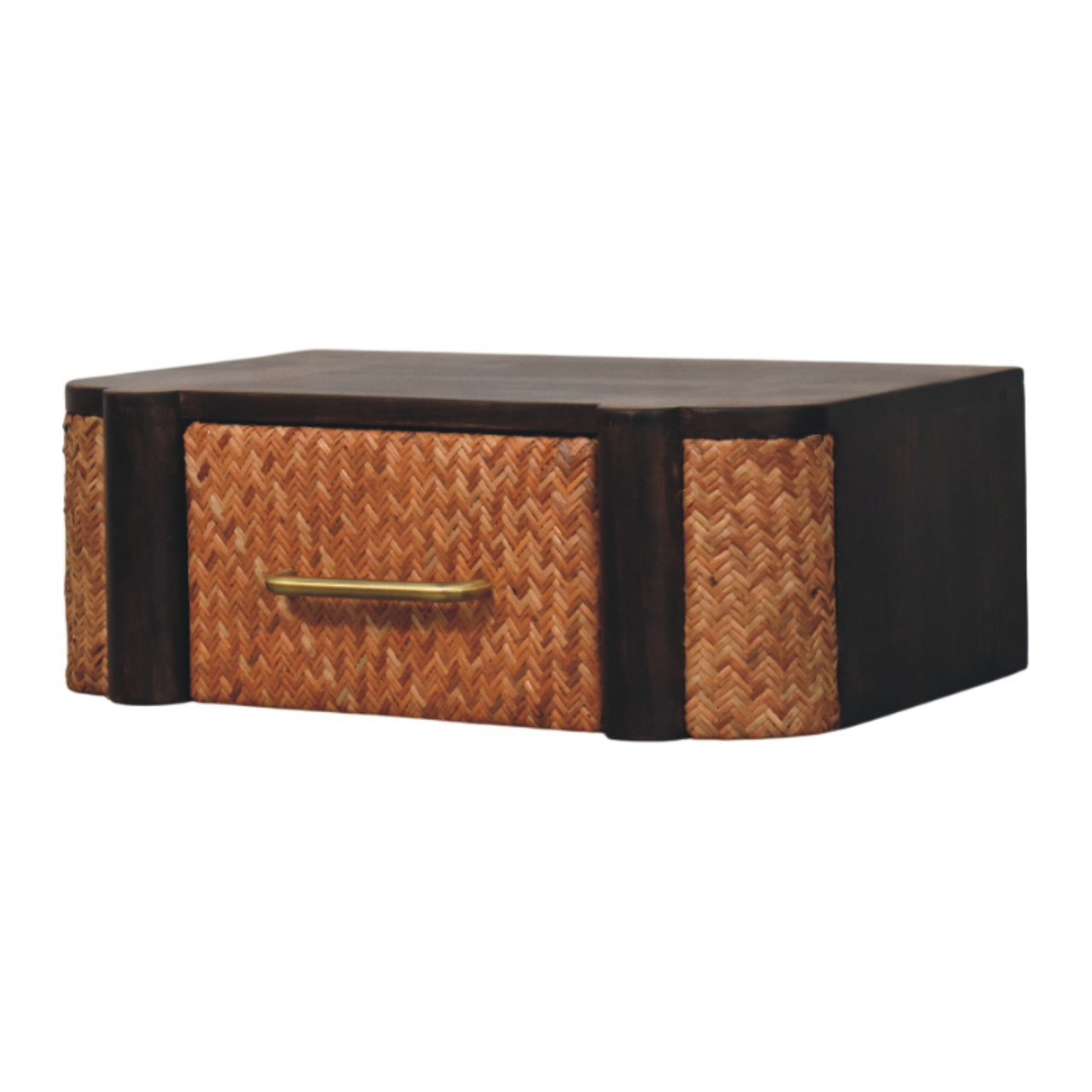 Rattan Curve Wandschublade