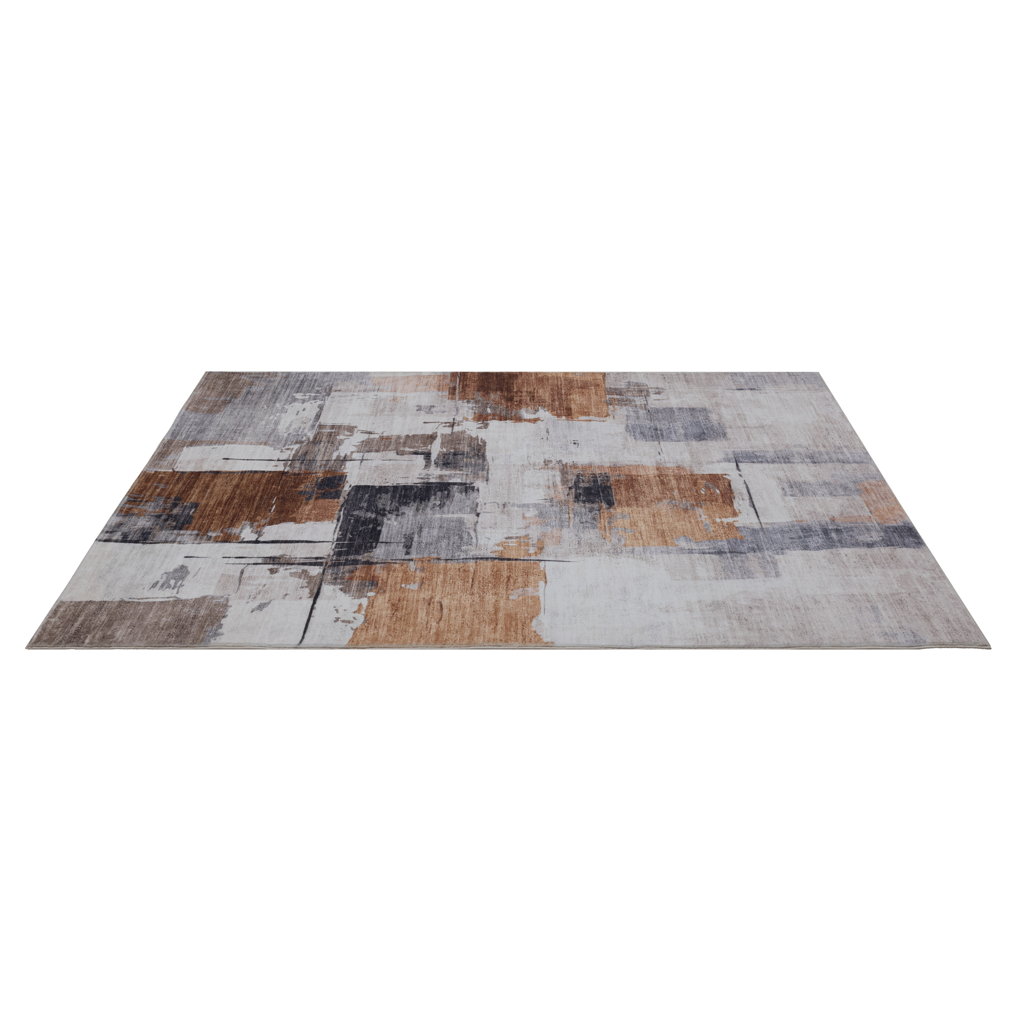 Abstrakter Design-Teppich Terrakotta