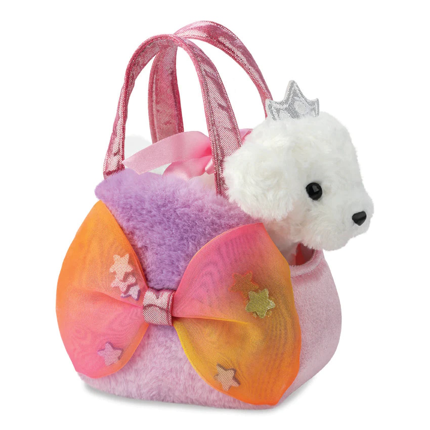 Aurora Plüschfiguren Fancy Pals - Big Bow Princess Puppy - ca. 20 cm Plüschfigur