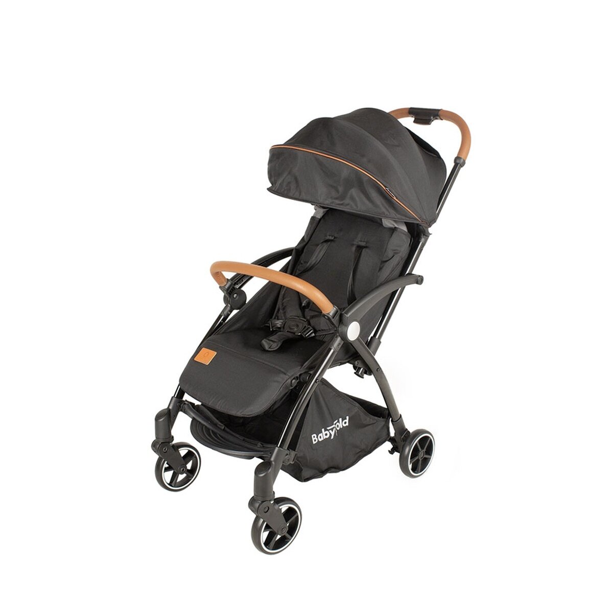 BabyTrold ApS BabyTrold Skagen Schwarz Kinderwagen, leicht, verstellbar, Frontbügel – Ansicht 2