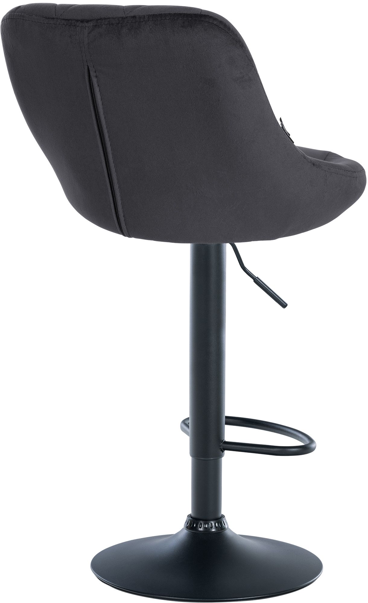 2er Set Barhocker Lazio Samt schwarz