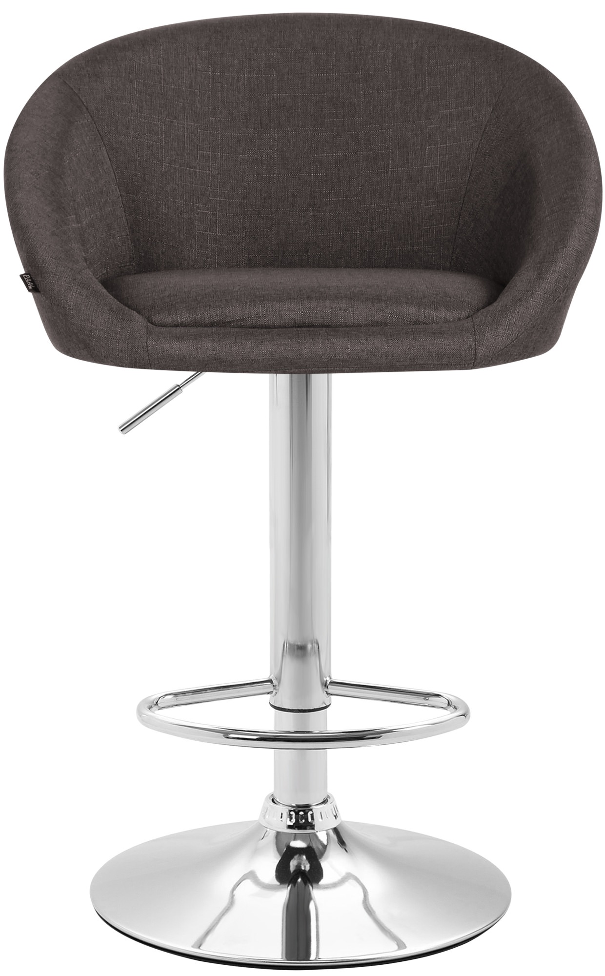 2er Set Barhocker Miami V2 Stoff chrom