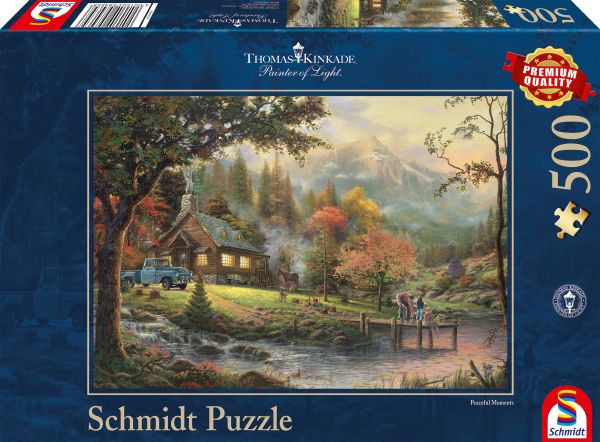 Schmidt Spiele GmbH Puzzles Thomas Kinkade - Idylle am Fluss - 500 Teile Puzzle