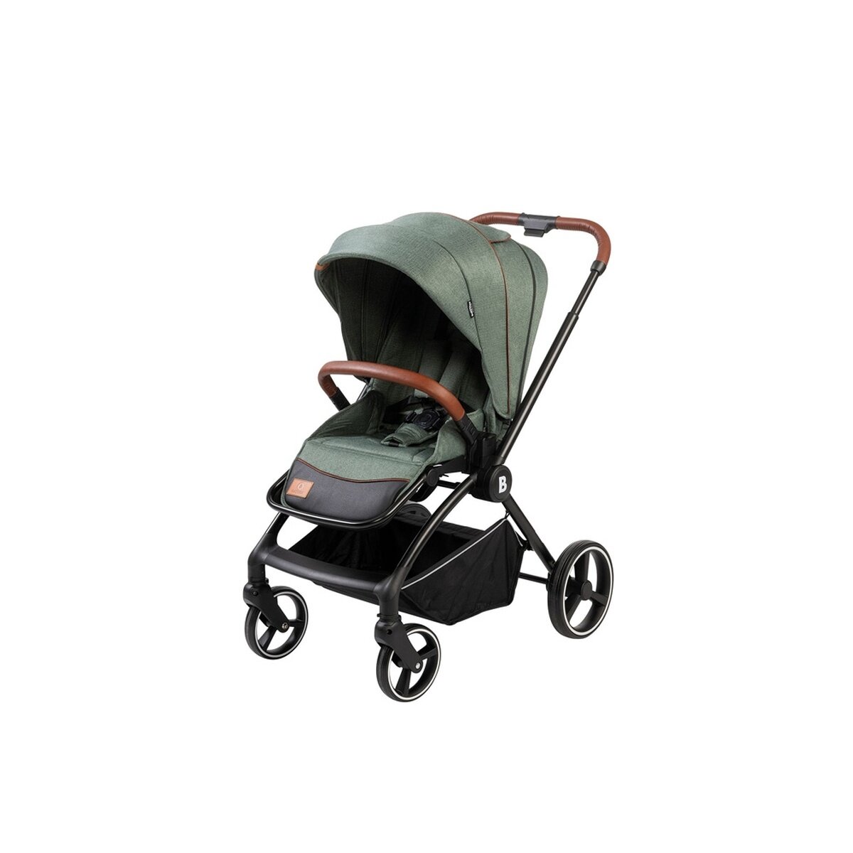BabyTrold Alex 2in1 Kinderwagen Set Forest Green mit Babywanne, Sportsitz und Fußsack