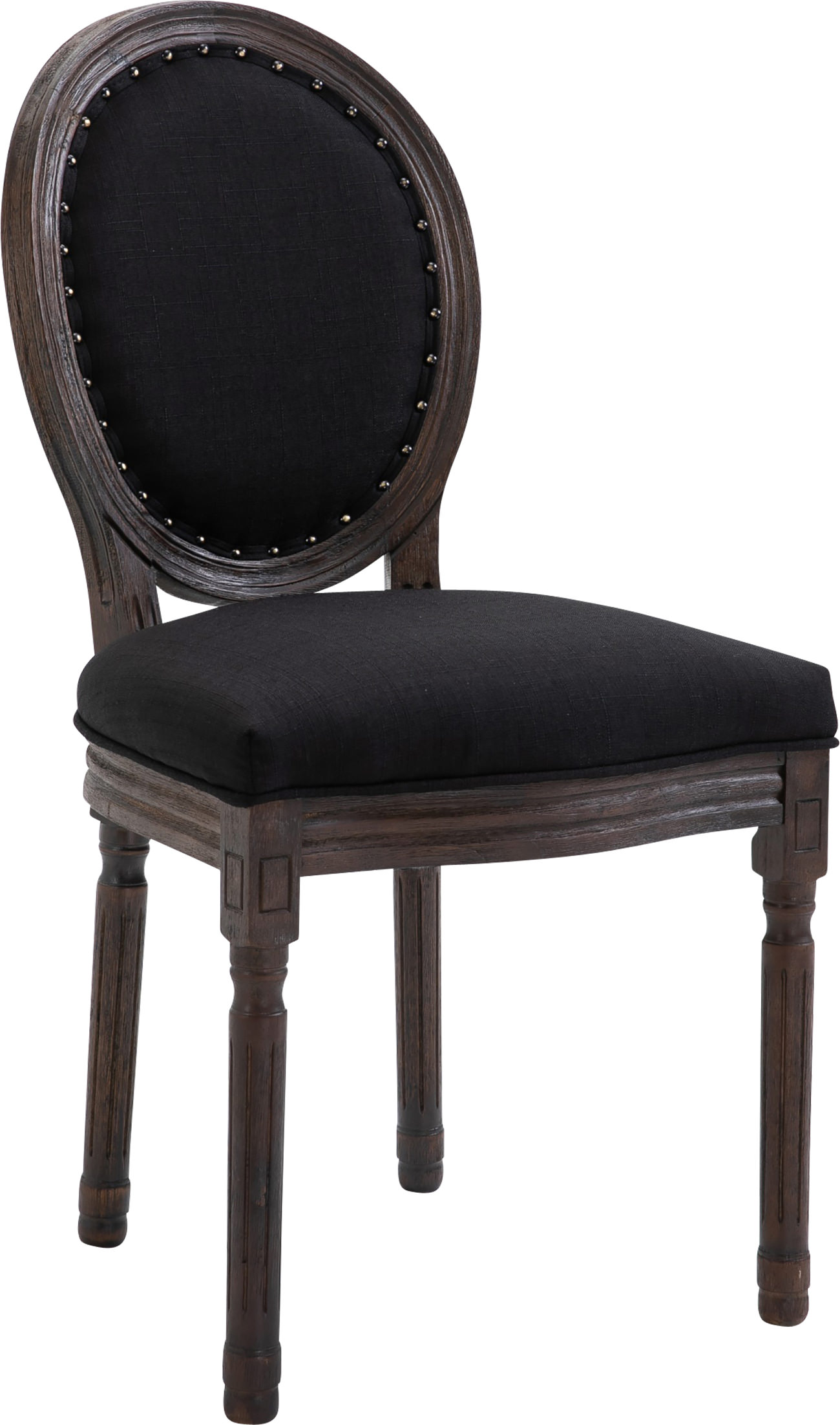 Stuhl Lorient Stoff antik-dunkel