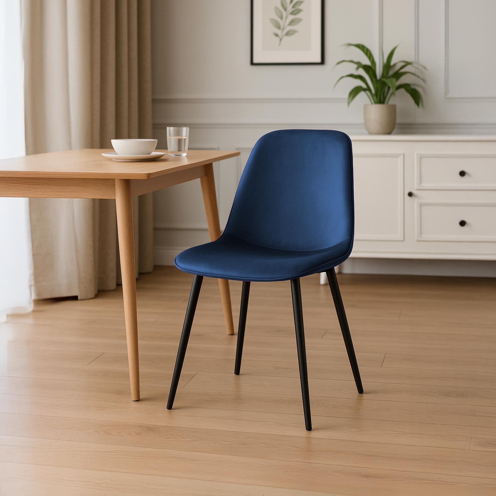 2er Set Esszimmerstuhl Maryam Samt