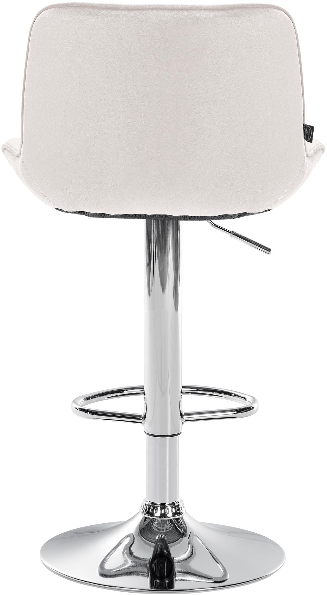 Barhocker Vonore Samt chrom