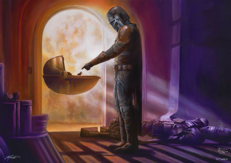 Schmidt Spiele GmbH Puzzles Thomas Kinkade - Star Wars - The Mandalorian - Turning point - Puzzle 1000 Teile