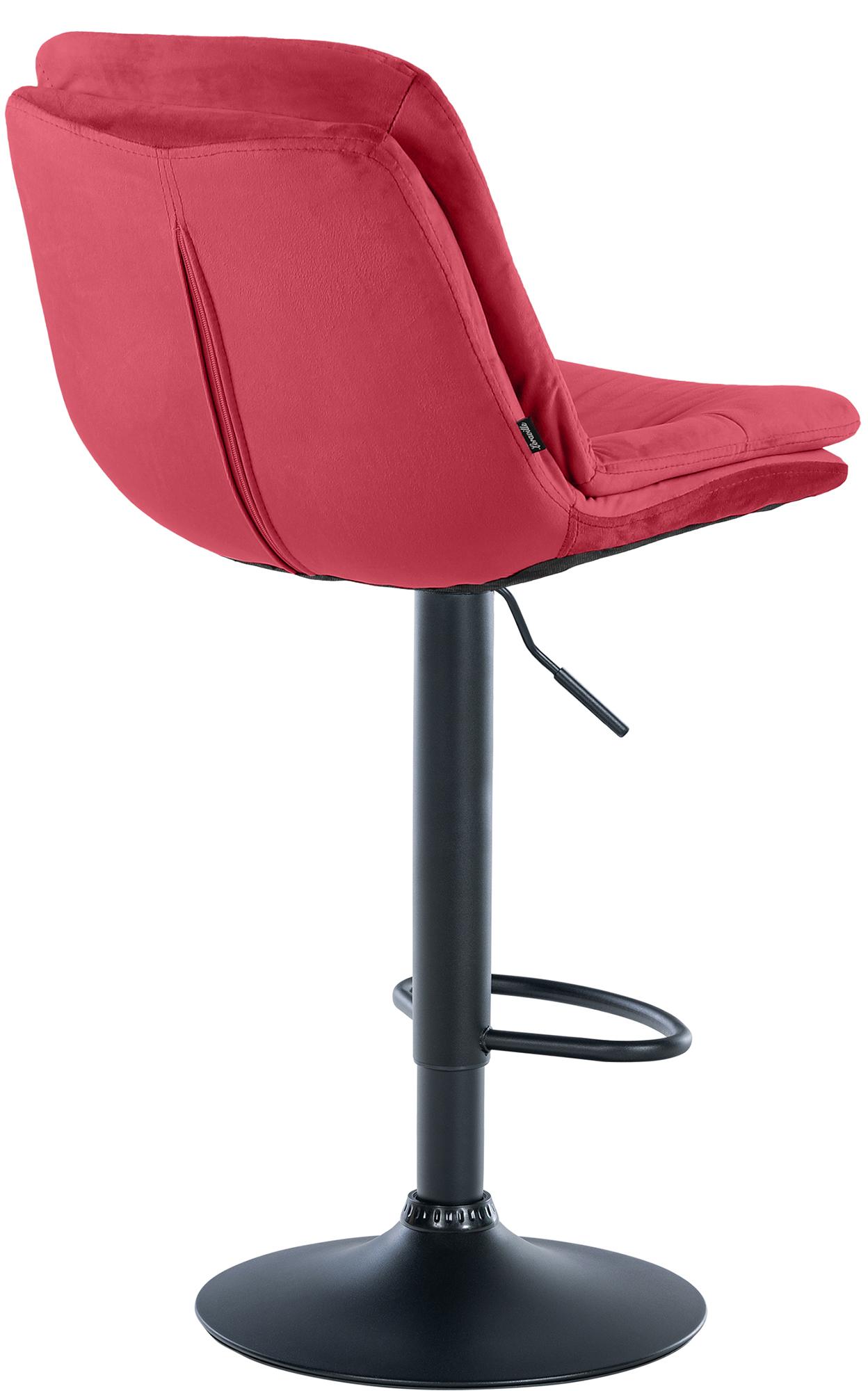 Barhocker Laurel Samt schwarz