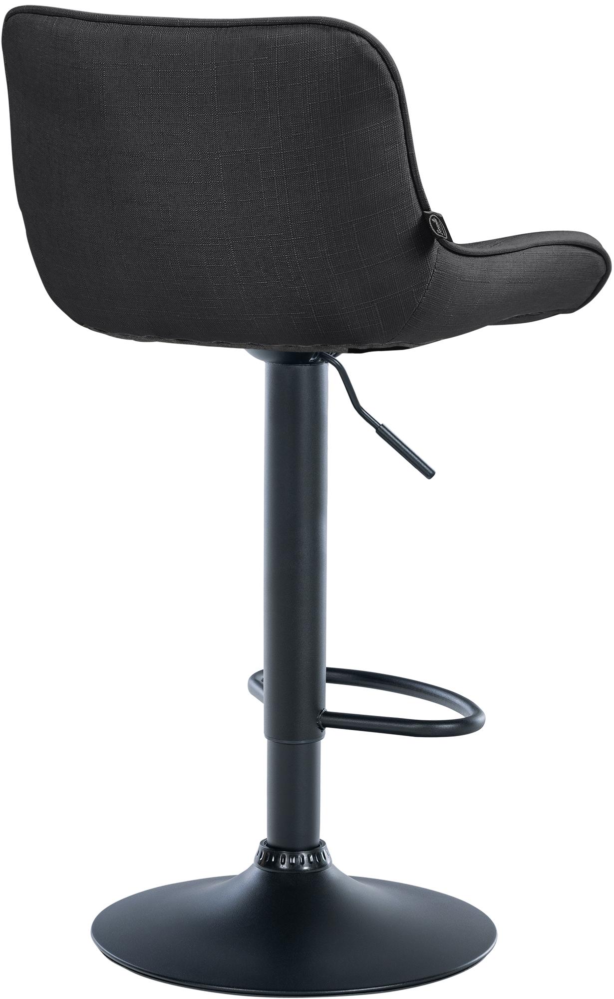 2er Set Barhocker Vonore Stoff schwarz