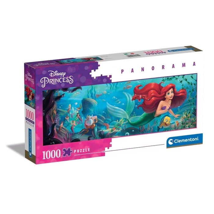 Clementoni Puzzles Clementoni 39658 - 1000 Teile Puzzle Disney Panorama Collection - Disney Princess