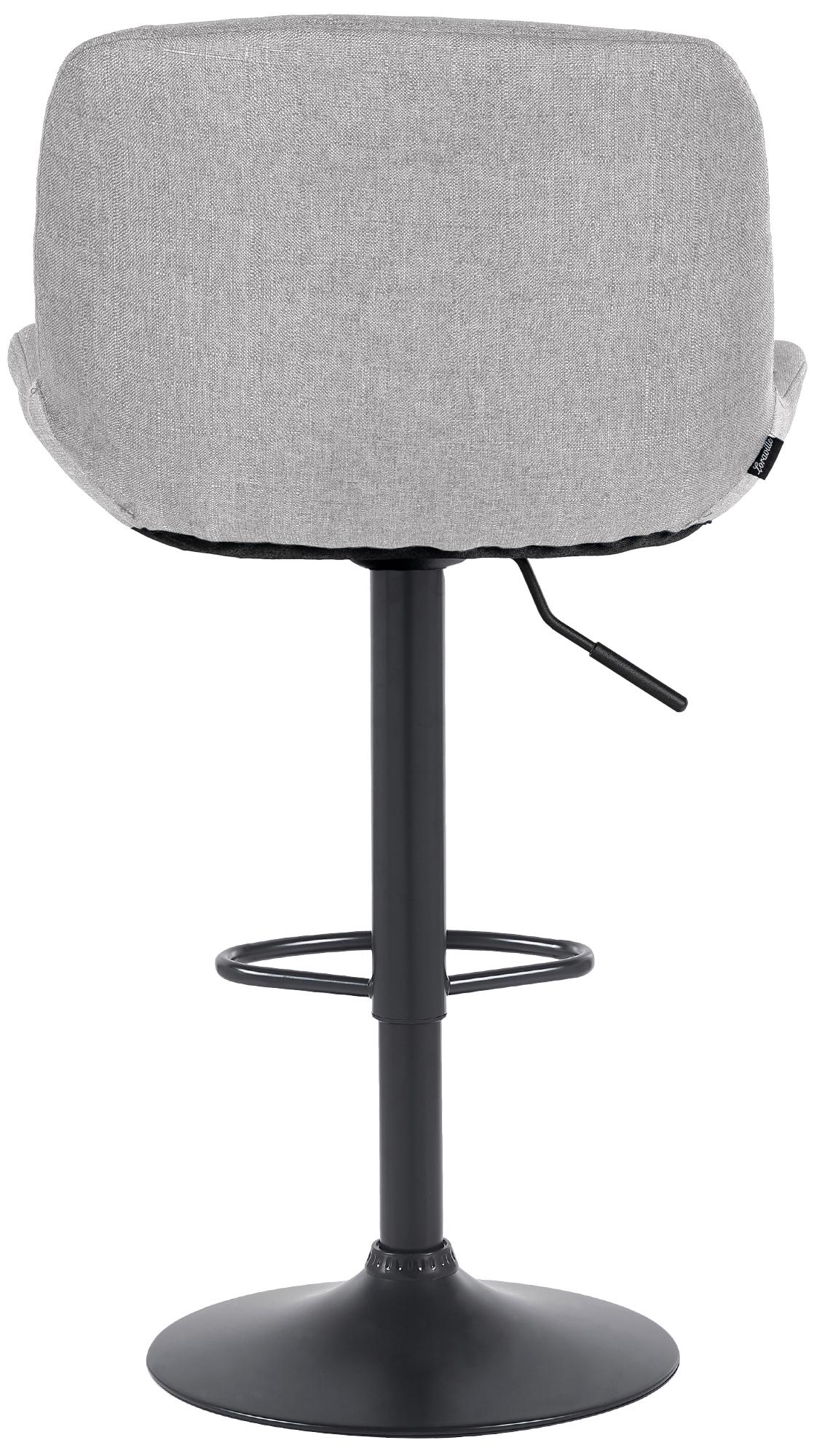 Barhocker Solon Schwarz Stoff