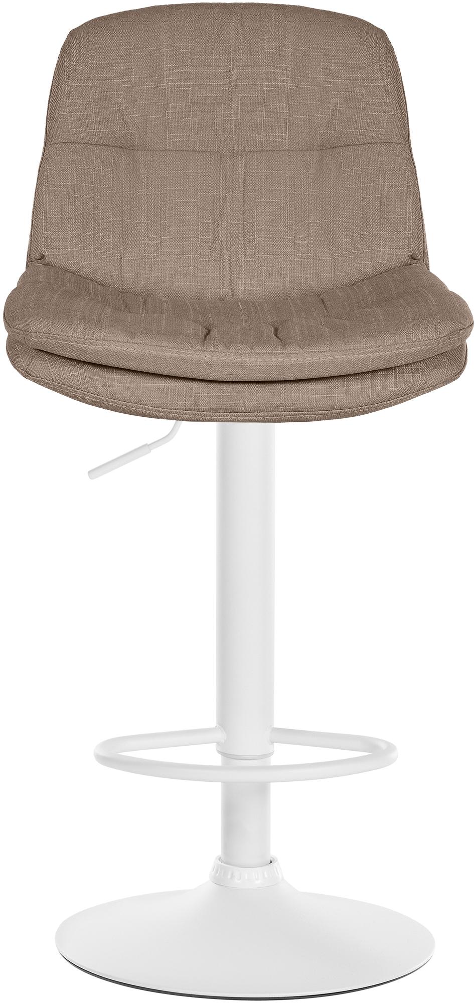 Barhocker Laurel Stoff weiß