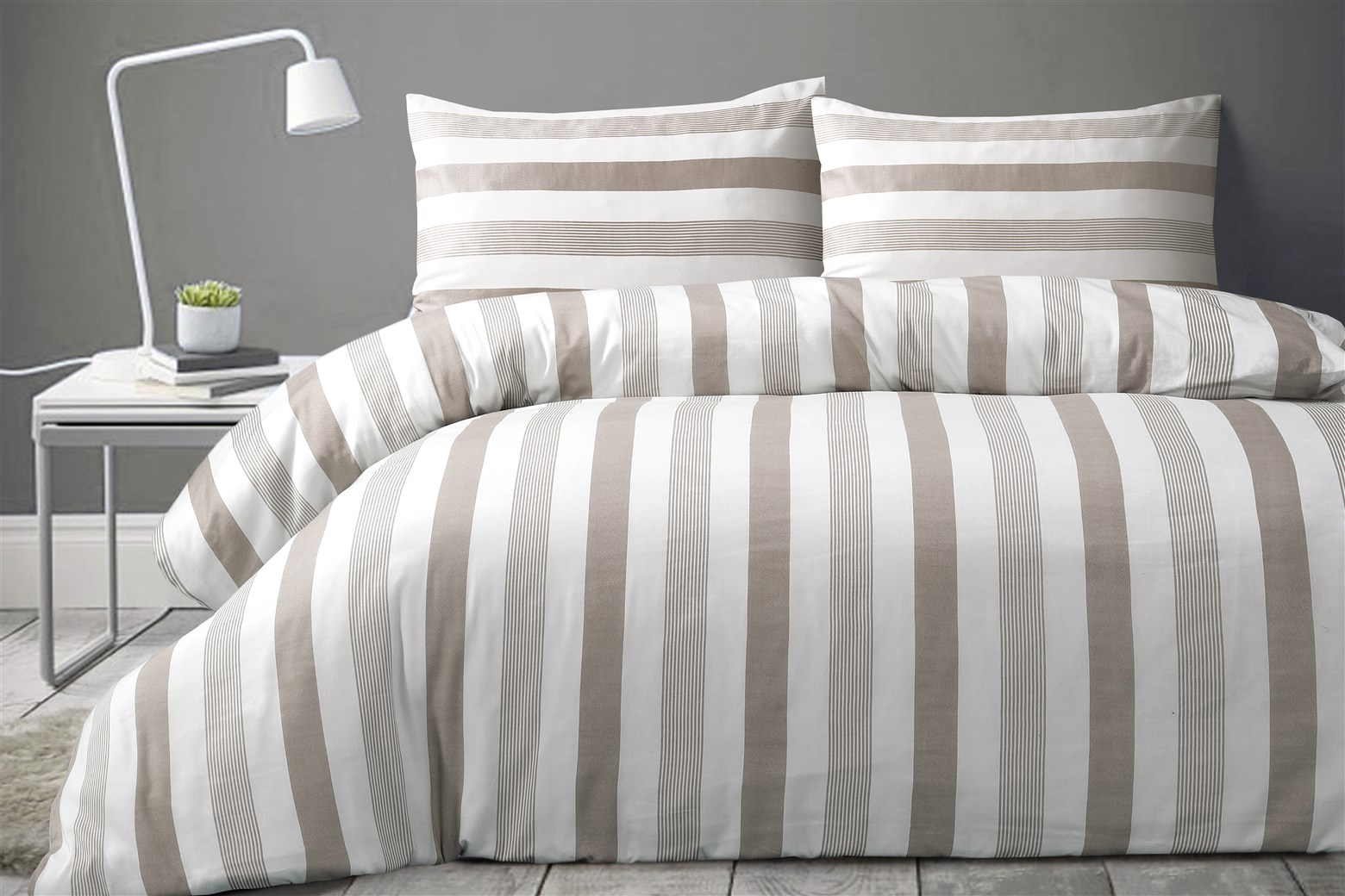 Bettwäsche Bettwäsche Pina 125-DE Taupe 135cm x 200cm
