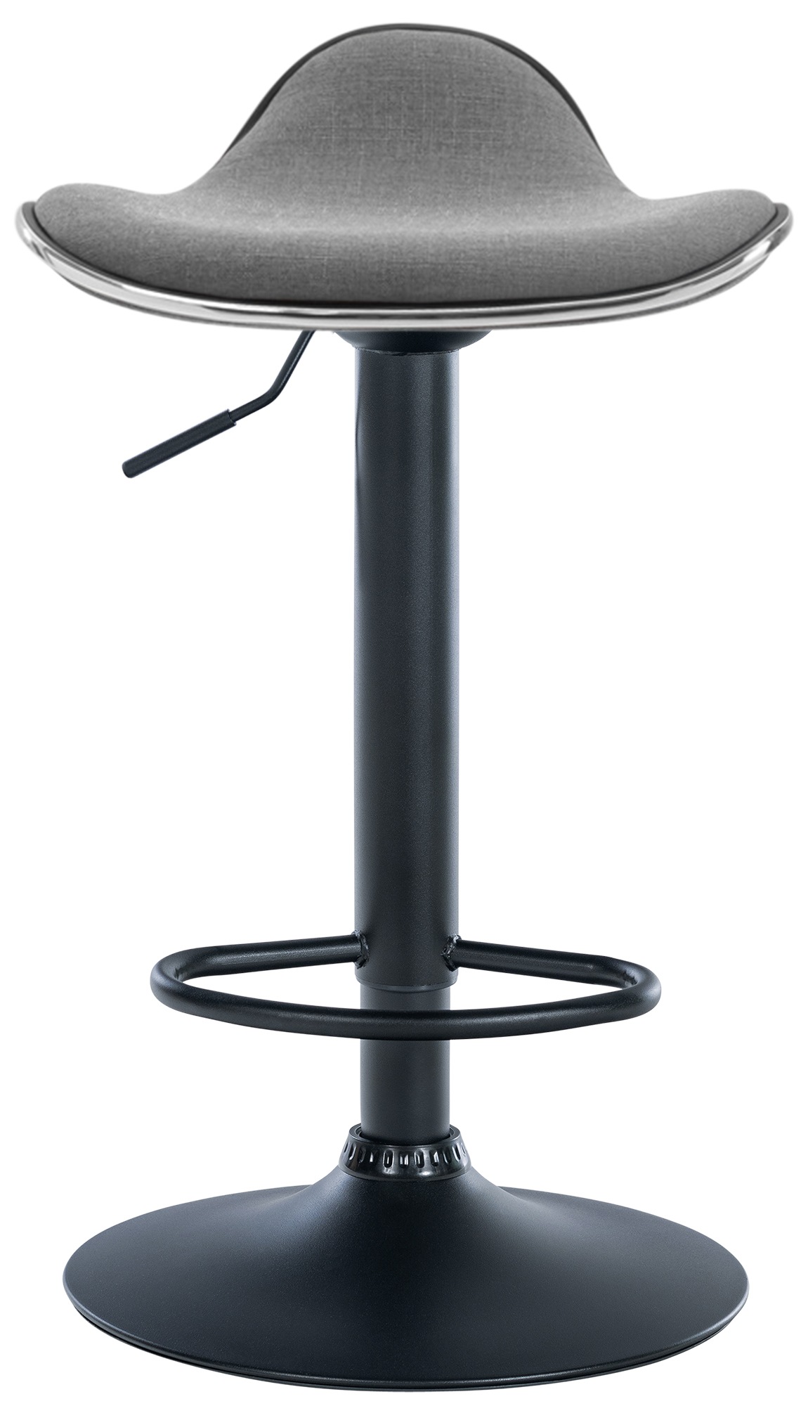 Barhocker Shanghai Stoff schwarz