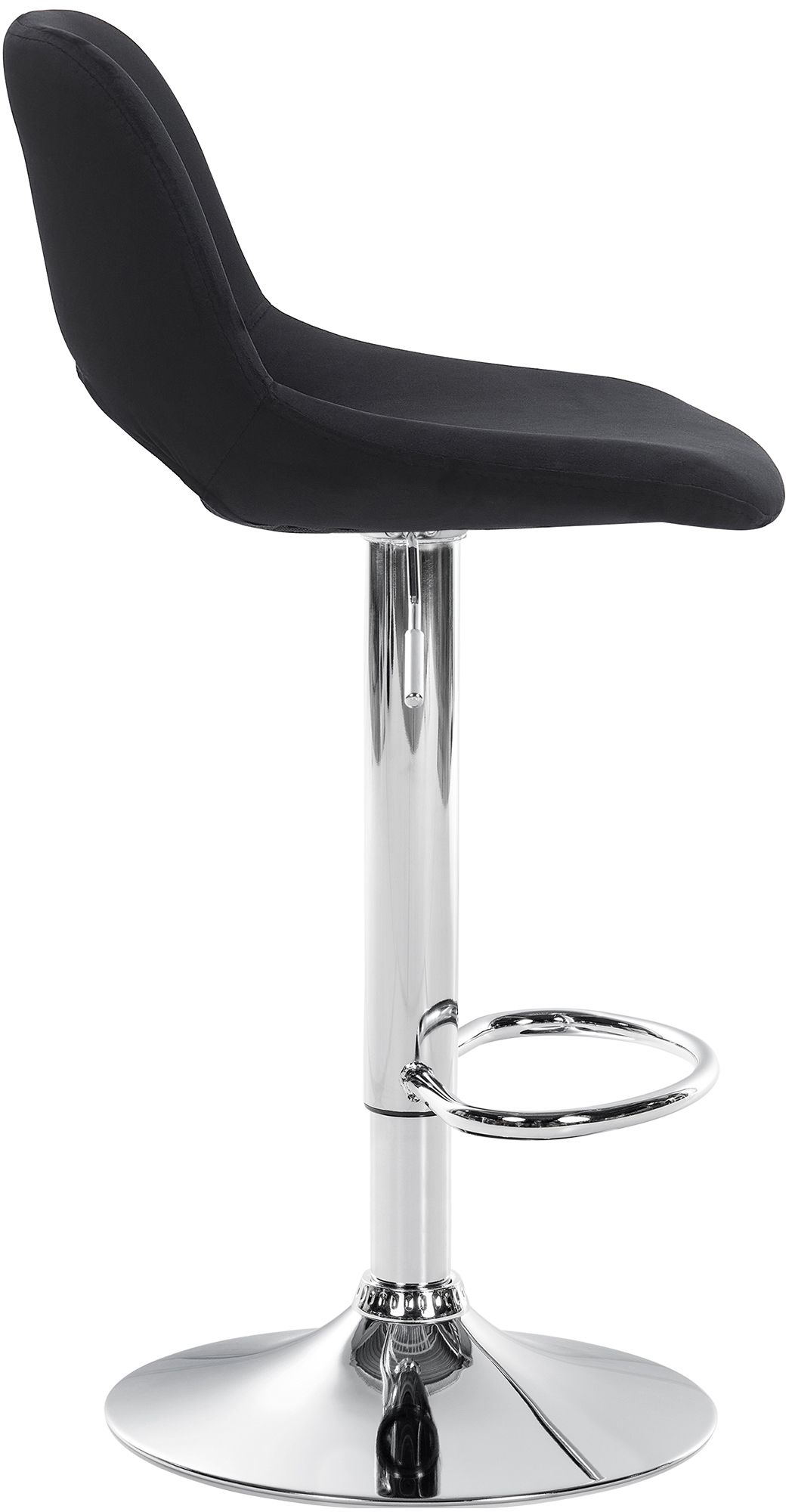 Barhocker Camden Samt chrom