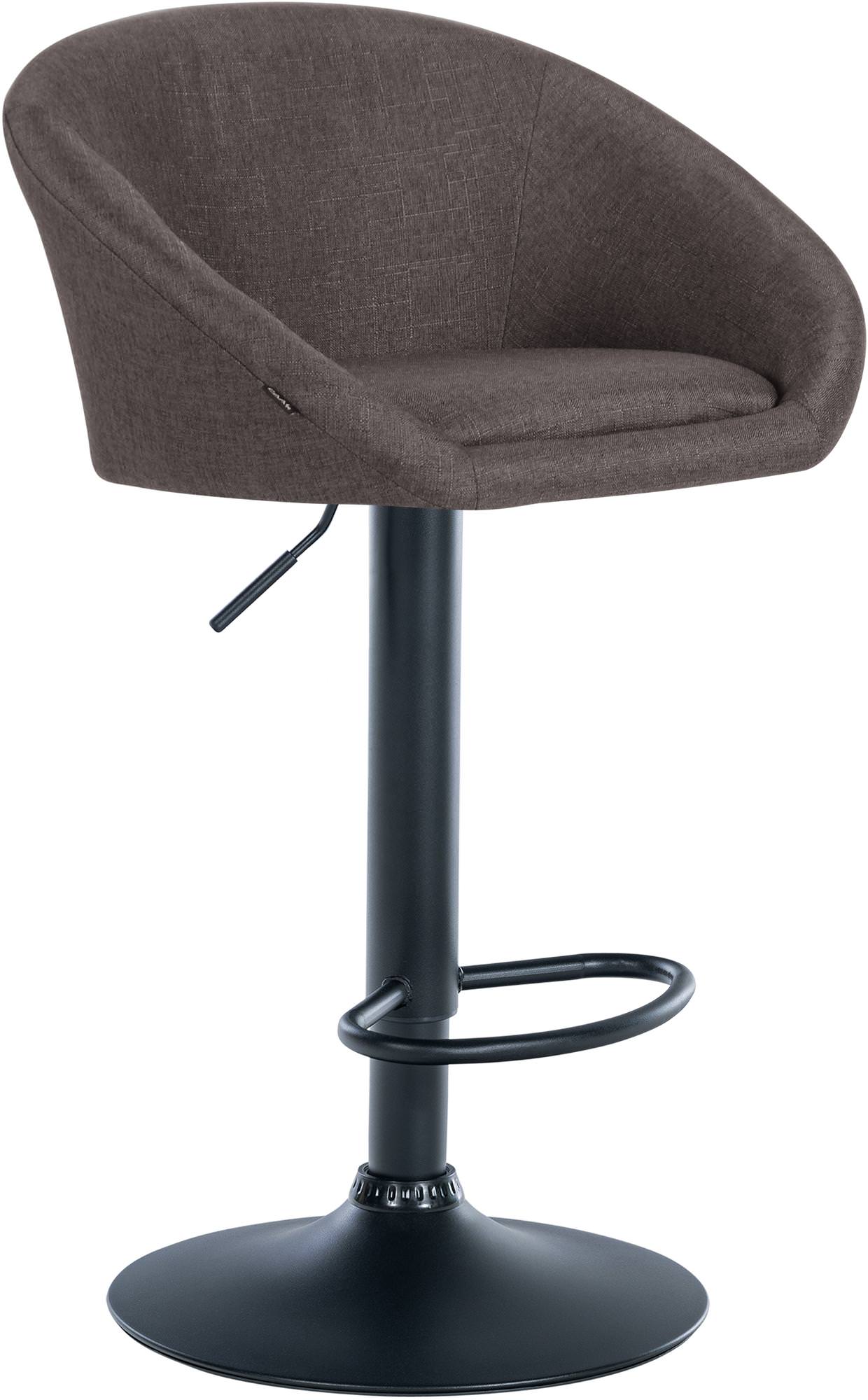 Barhocker Davie Stoff schwarz