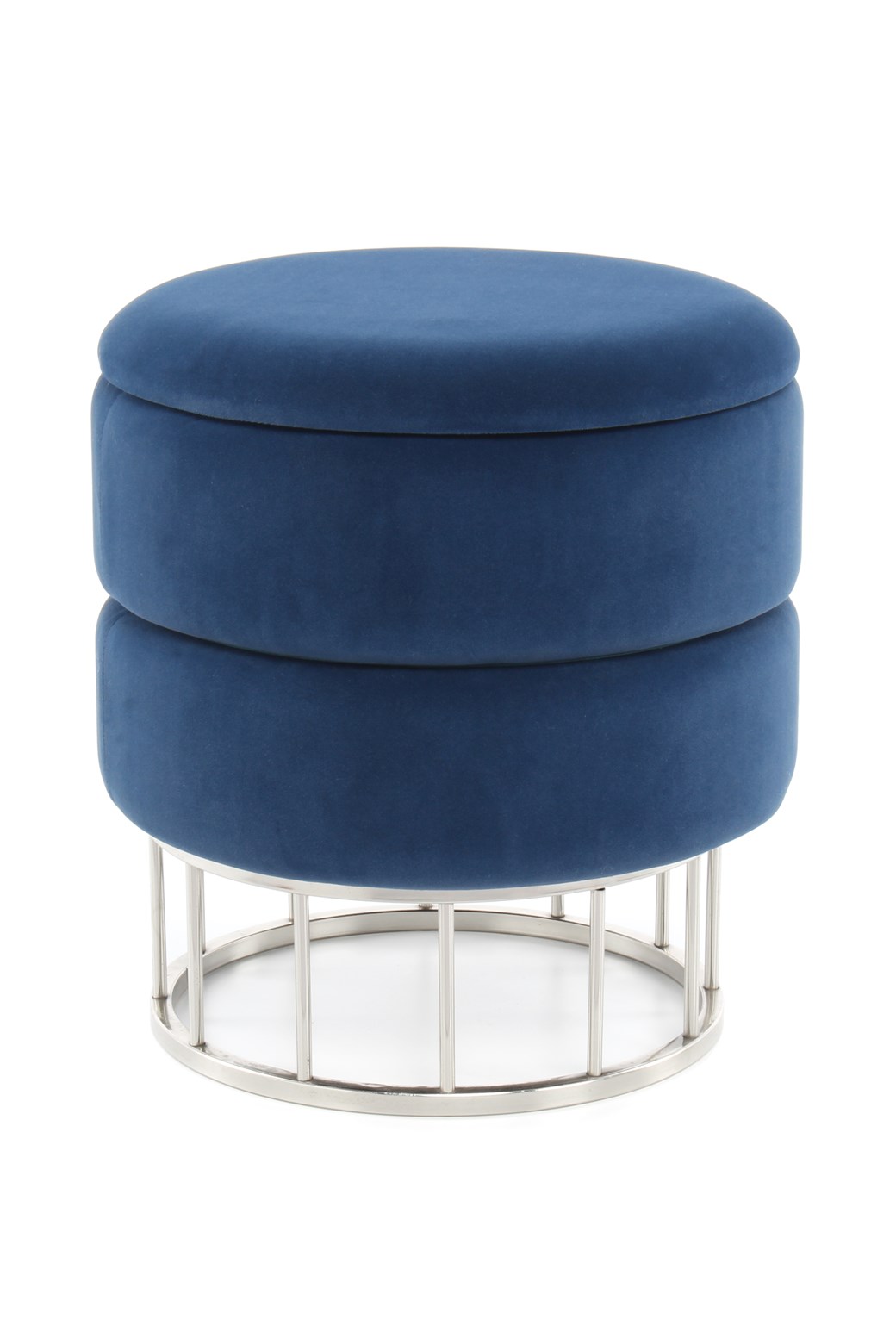 Hocker Hocker Zero 525 Dunkelblau / Silber