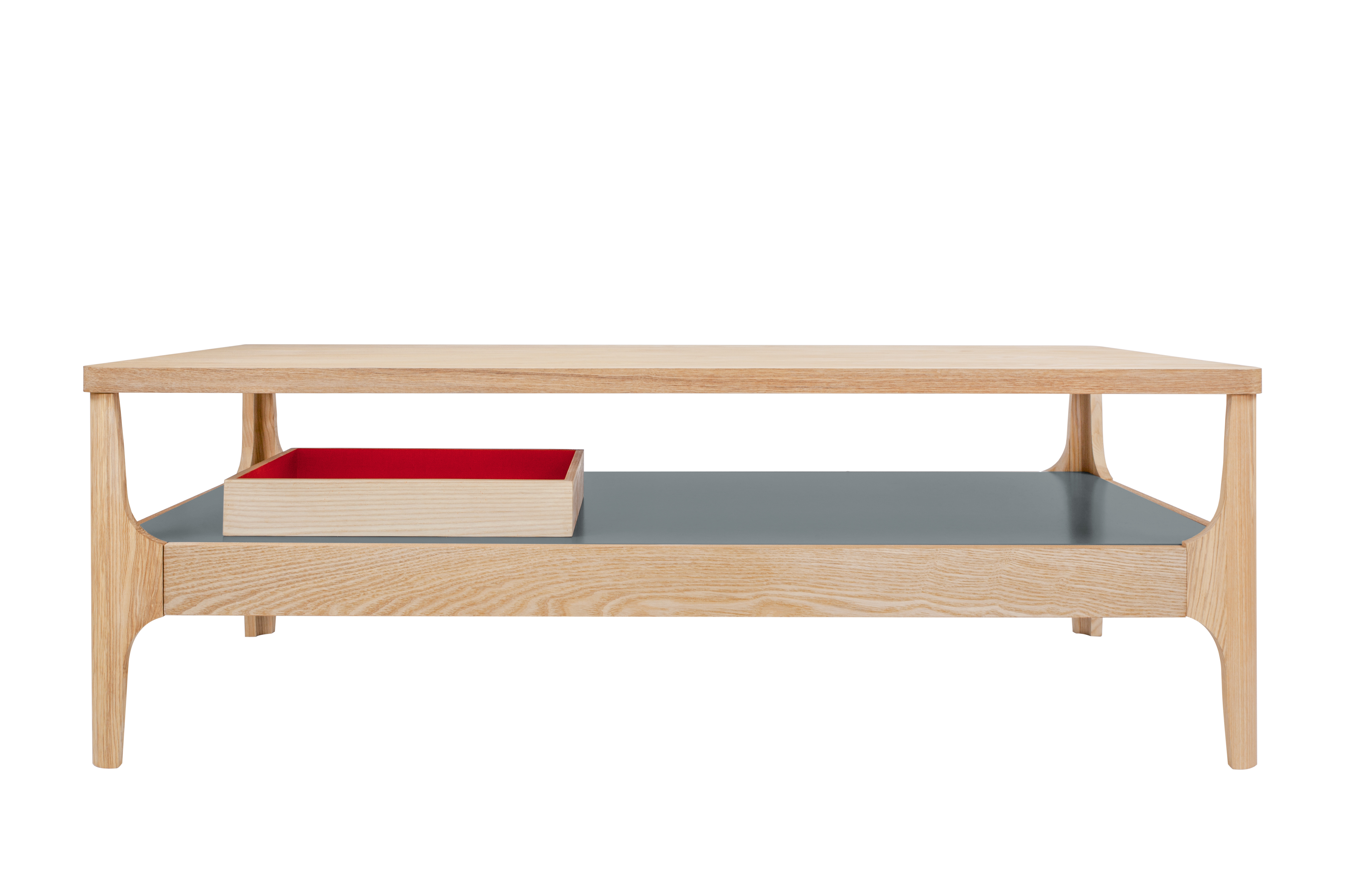 Beistelltisch Kaffeetisch Addison I Esche / Grau