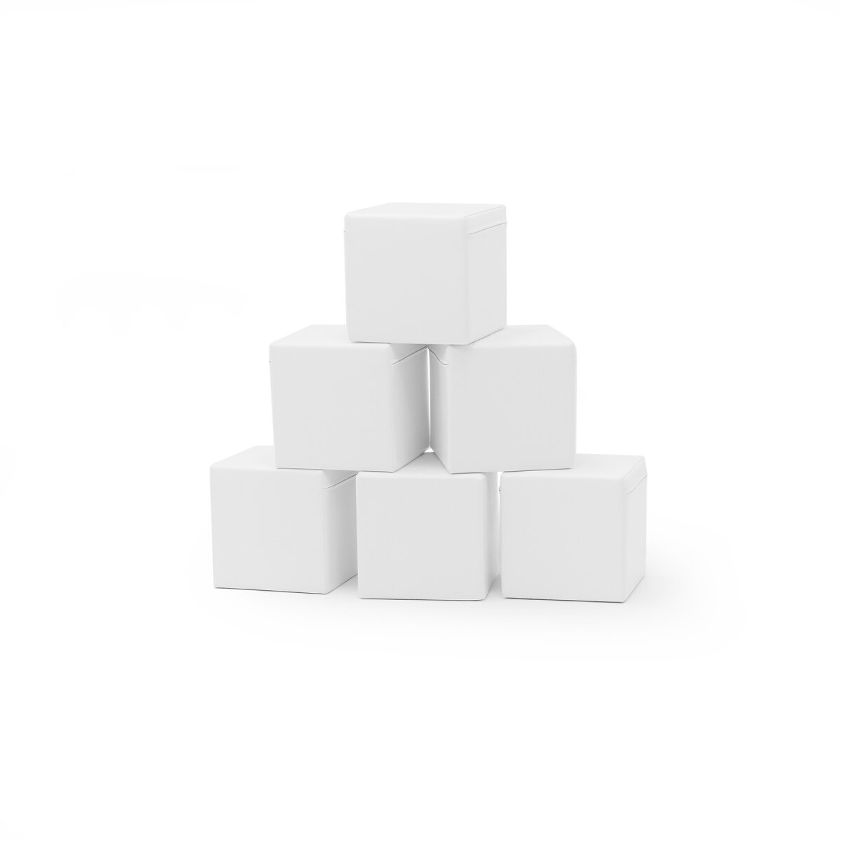 IGLU SET 39 - 6 Würfel SET - Weiß – Sechs weiße Würfel aus Schaumstoff / Schaumstoffbausteine für Kinder