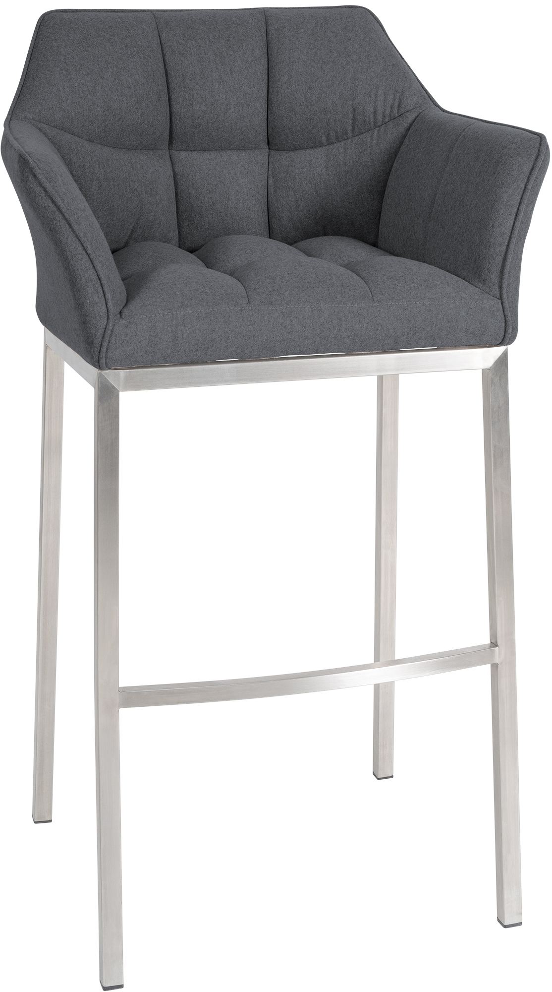 Barhocker Damaso E Filz mit 4-Fuß Gestell