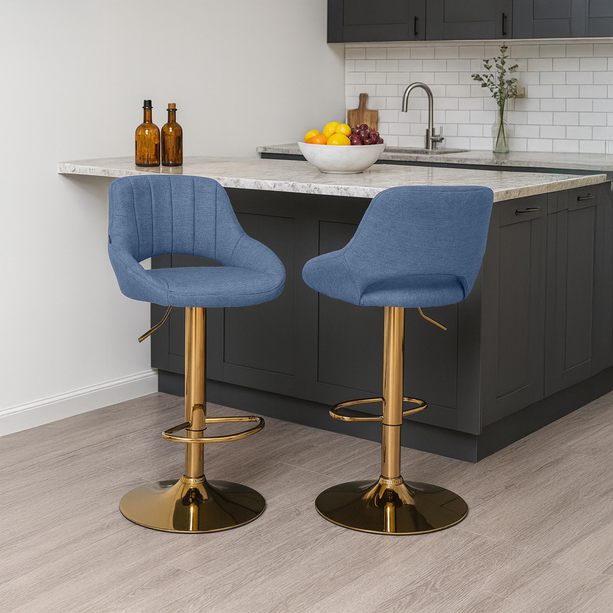 2er Set Barhocker Milet Stoff G