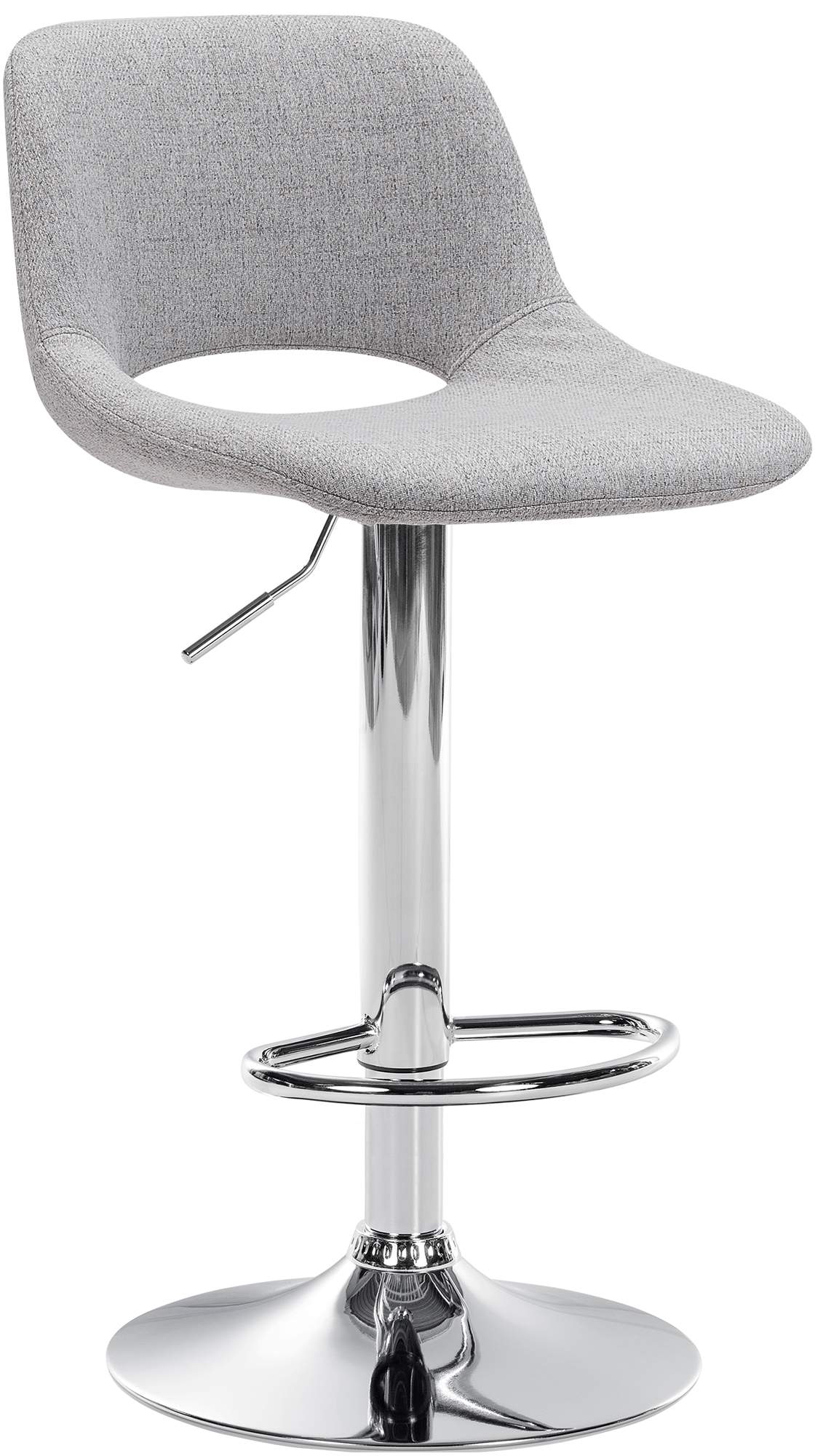 Barhocker Camden Stoff chrom