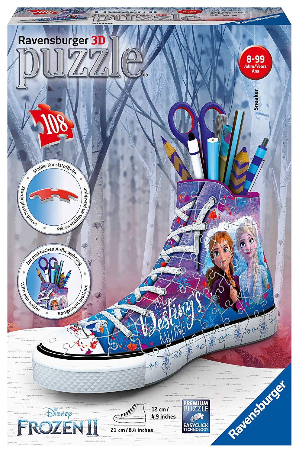 Ravensburger Puzzles Disney Frozen 2 / Die Eiskönigin 2 - 3D Puzzle 108 Teile