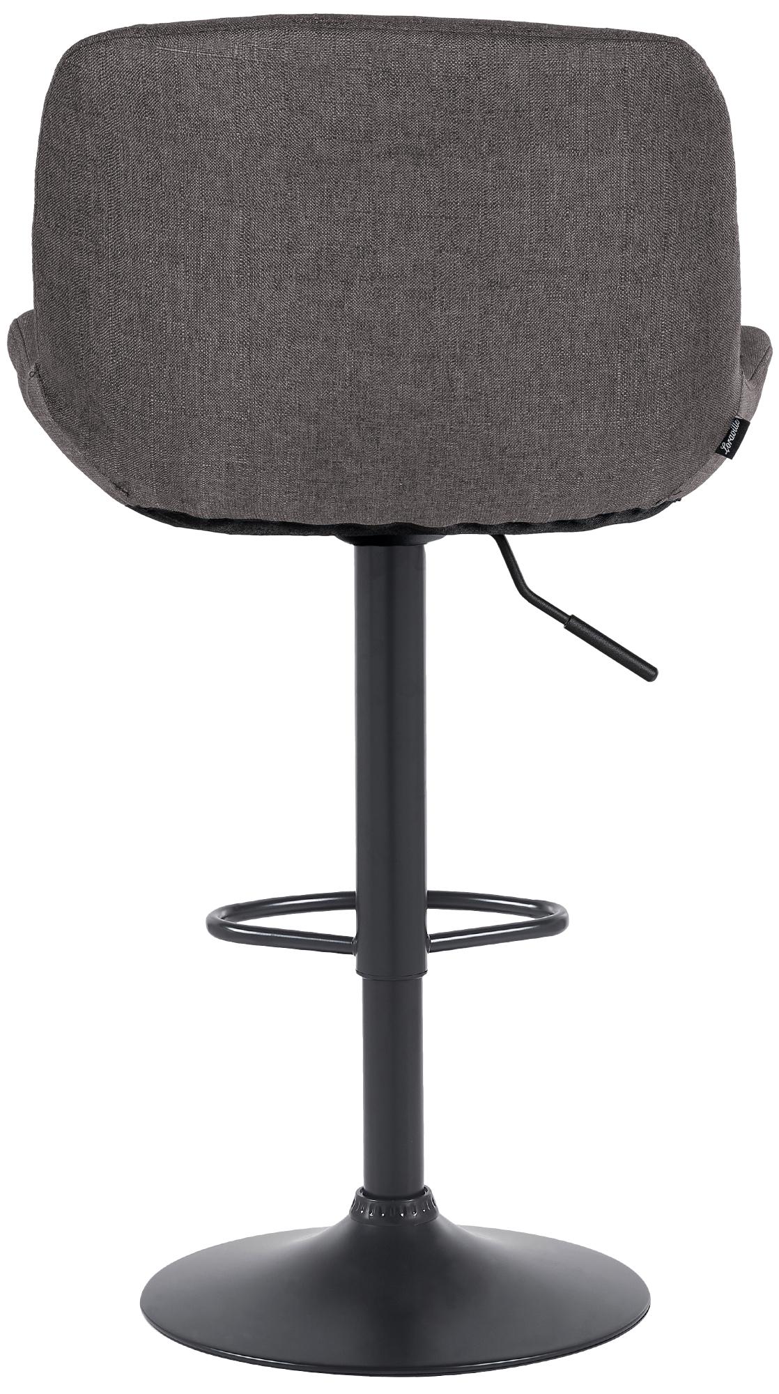 Barhocker Solon Schwarz Stoff