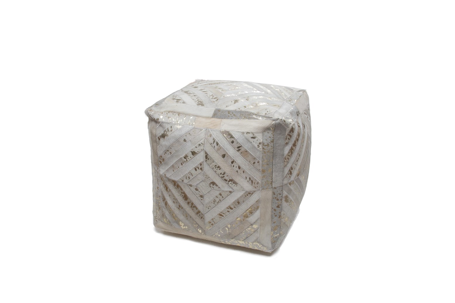 Pouf Spark Pouf 410 Elfenbein / Gold 45cm x 45cm