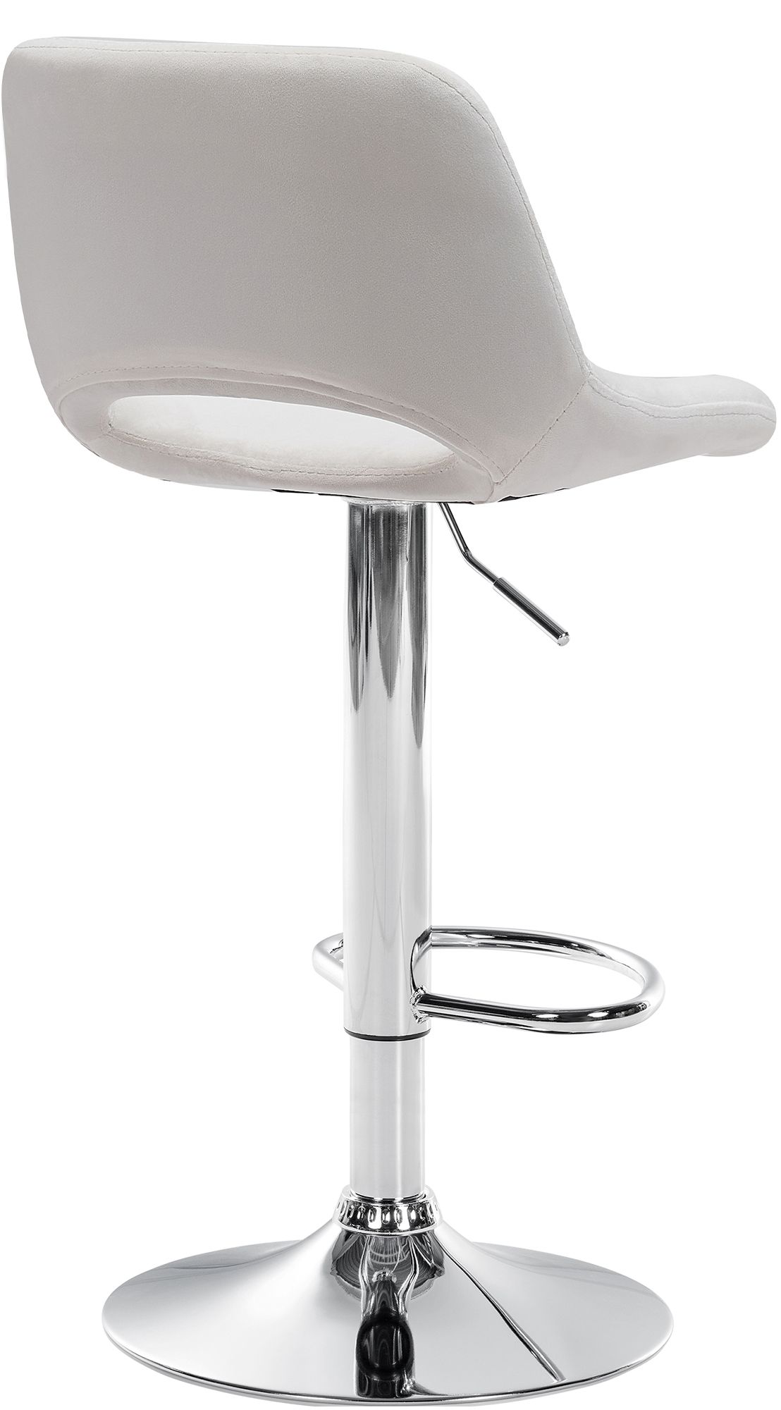 2er Set Barhocker Camden Samt chrom