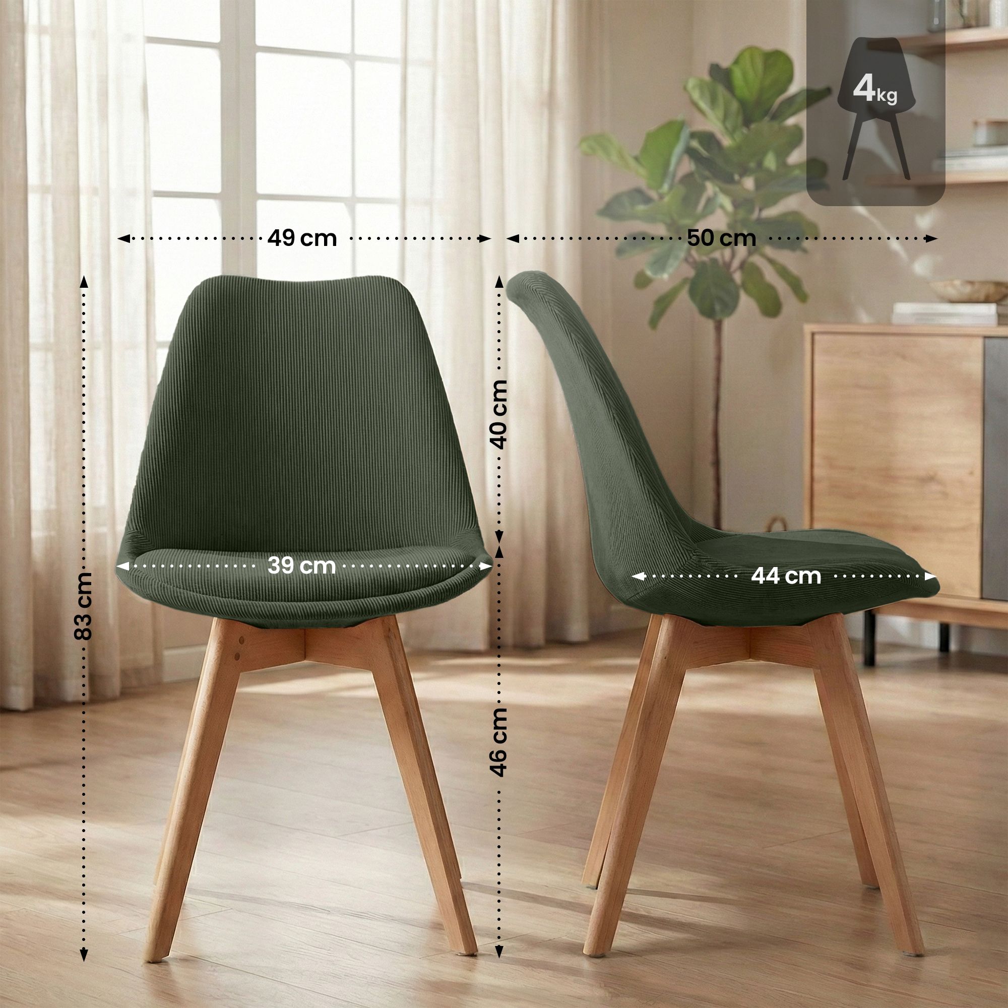Stuhl Linares Cord