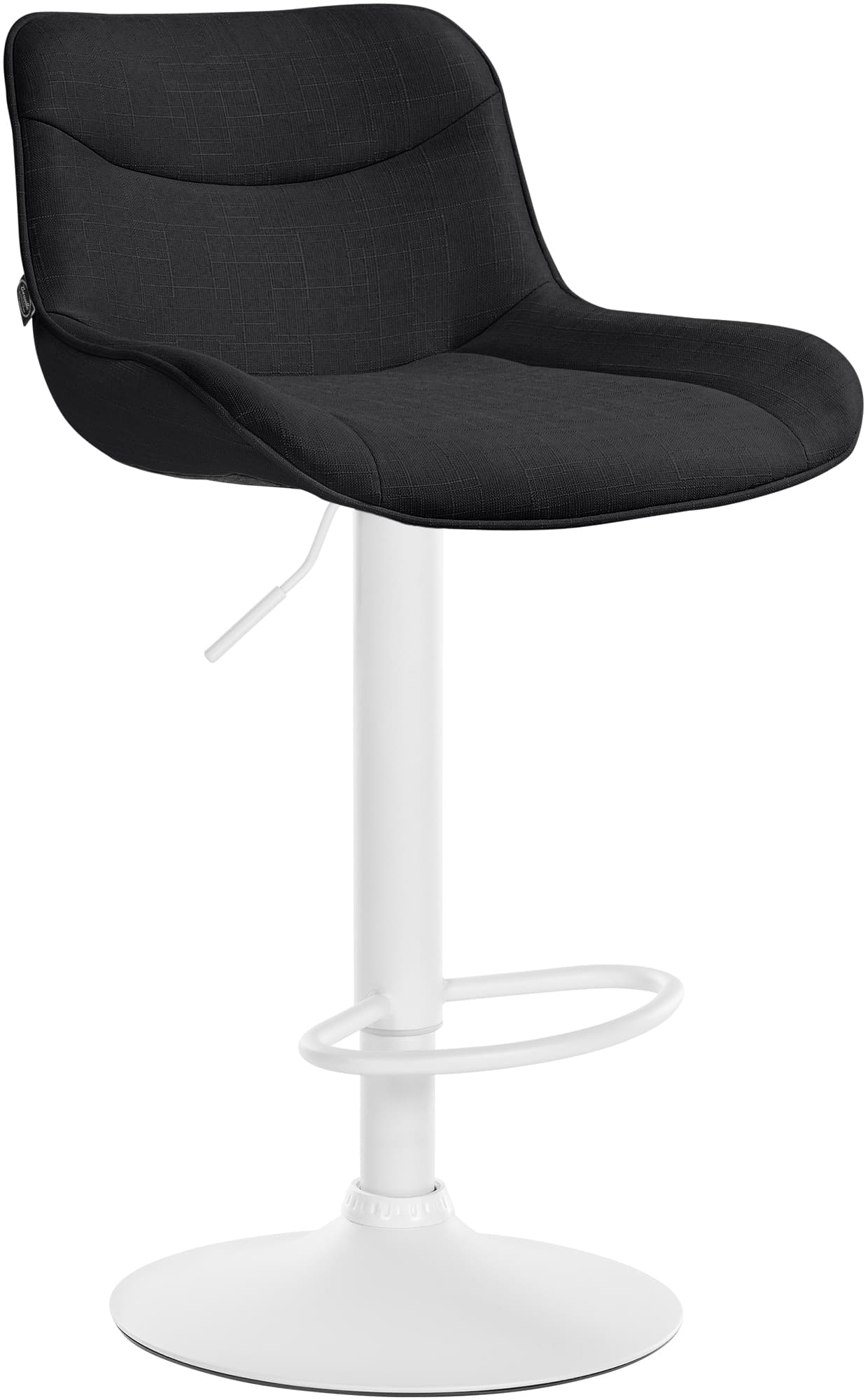 Barhocker Vonore Stoff weiß
