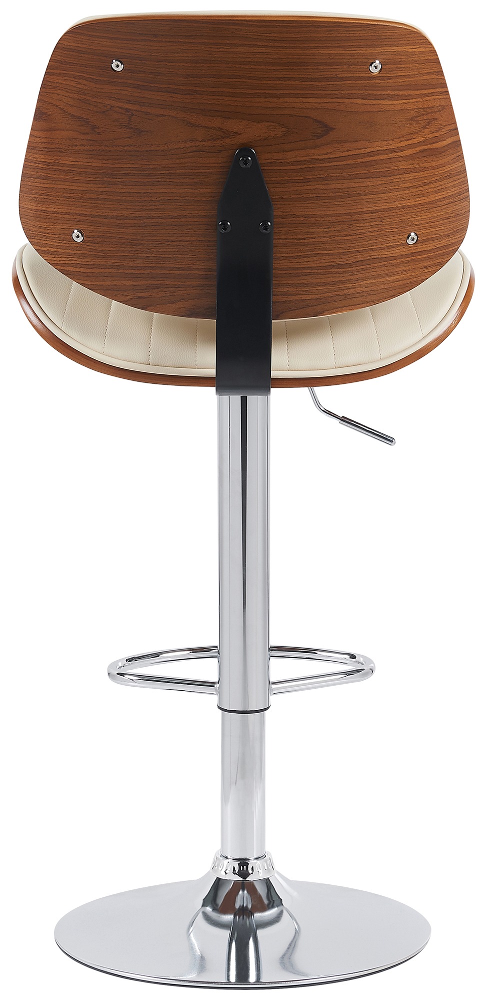2er Set Barhocker Clawson Kunstleder chrom