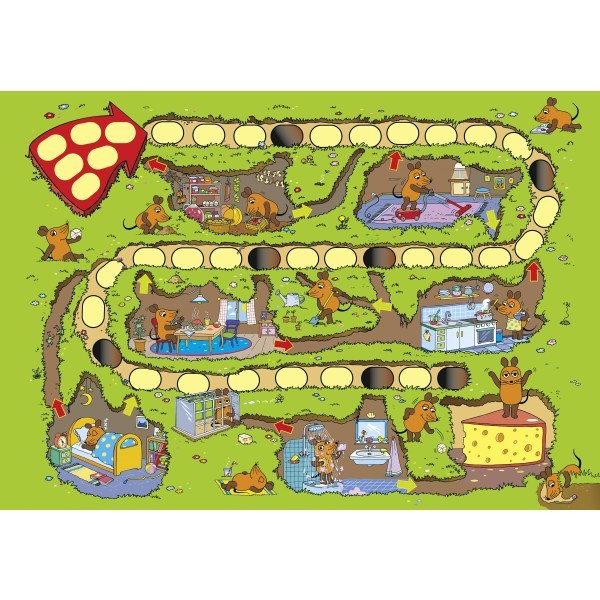 Schmidt Spiele GmbH Brettspiele & Gesellschaftsspiele Die Maus, Mausefalle - Kinderspiel