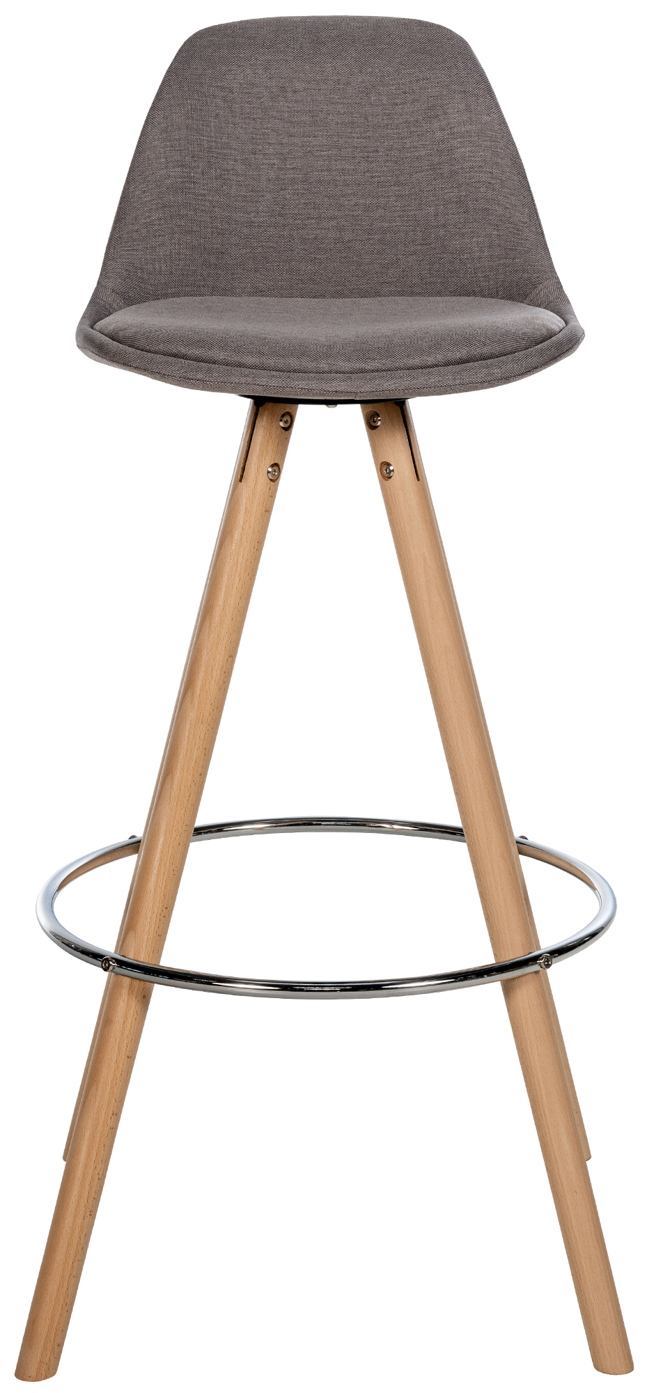 Barhocker Corbin Stoff Rund natura