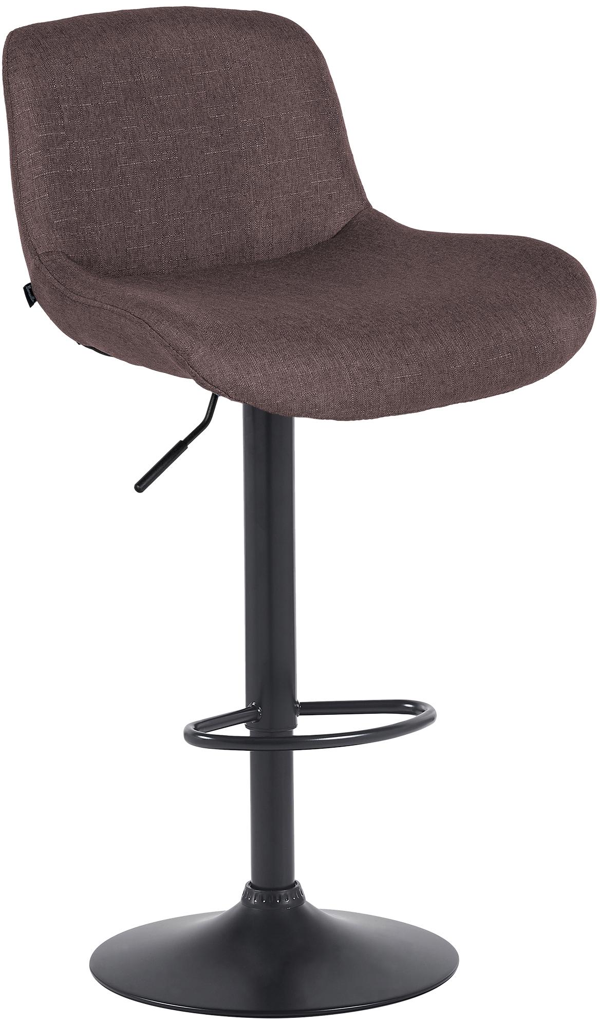 Barhocker Solon Schwarz Stoff