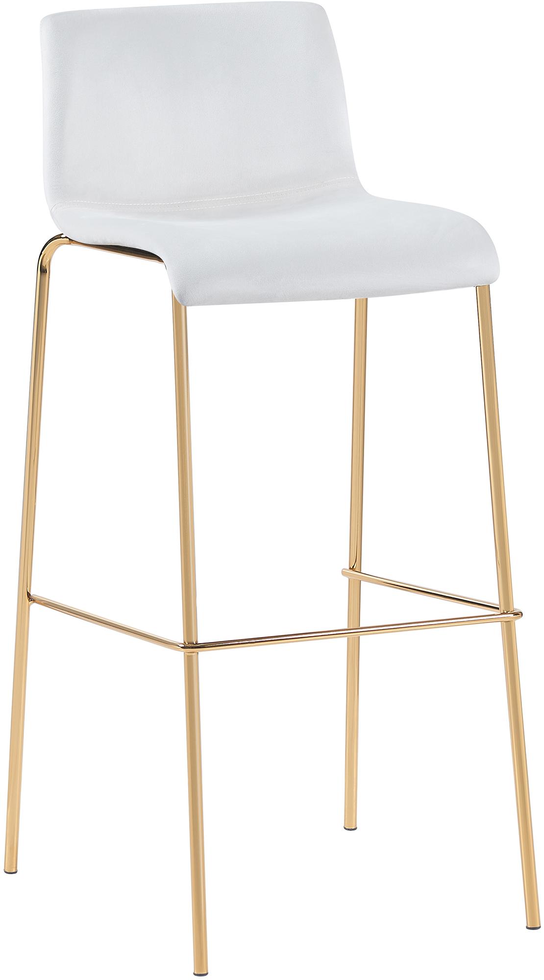Barhocker Hoover Samt 4-Fuß Gold